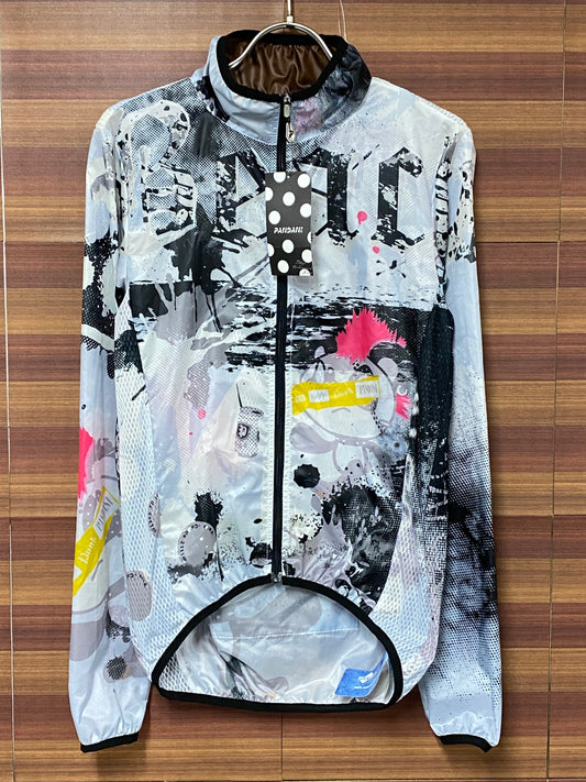 IQ225 パンダーニ PANDANI 長袖 ウィンドブレーカー 白 黒 S