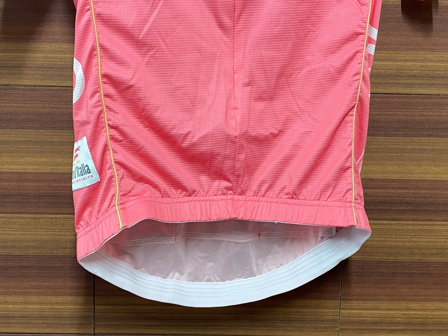 IT945 サンティーニ Santini 半袖 サイクルジャージ ハーフジップ Giro d'Italia ピンク L