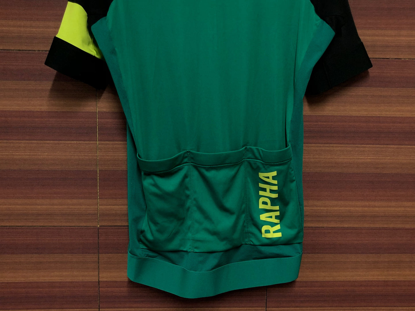 IN259 ラファ RAPHA PRO TEAM TRAINING JERSEY 半袖 サイクルジャージ 緑 Sサイズ