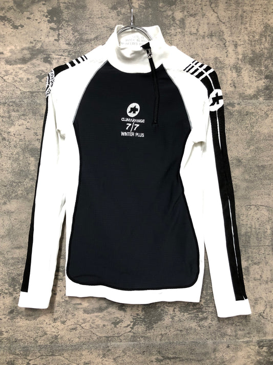 IY436 アソス assos SKINFOIL CLIMARANGE WINTER PLUS 長袖 0 白 黒
