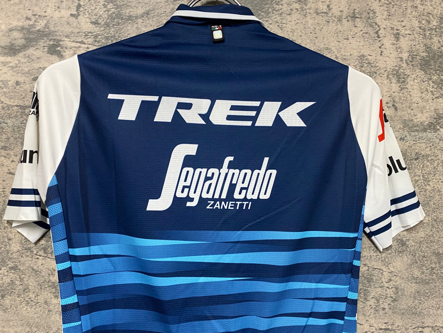 IZ148 サンティーニ Santini 半袖 サイクルジャージ 紺 白 S TREK Segafred