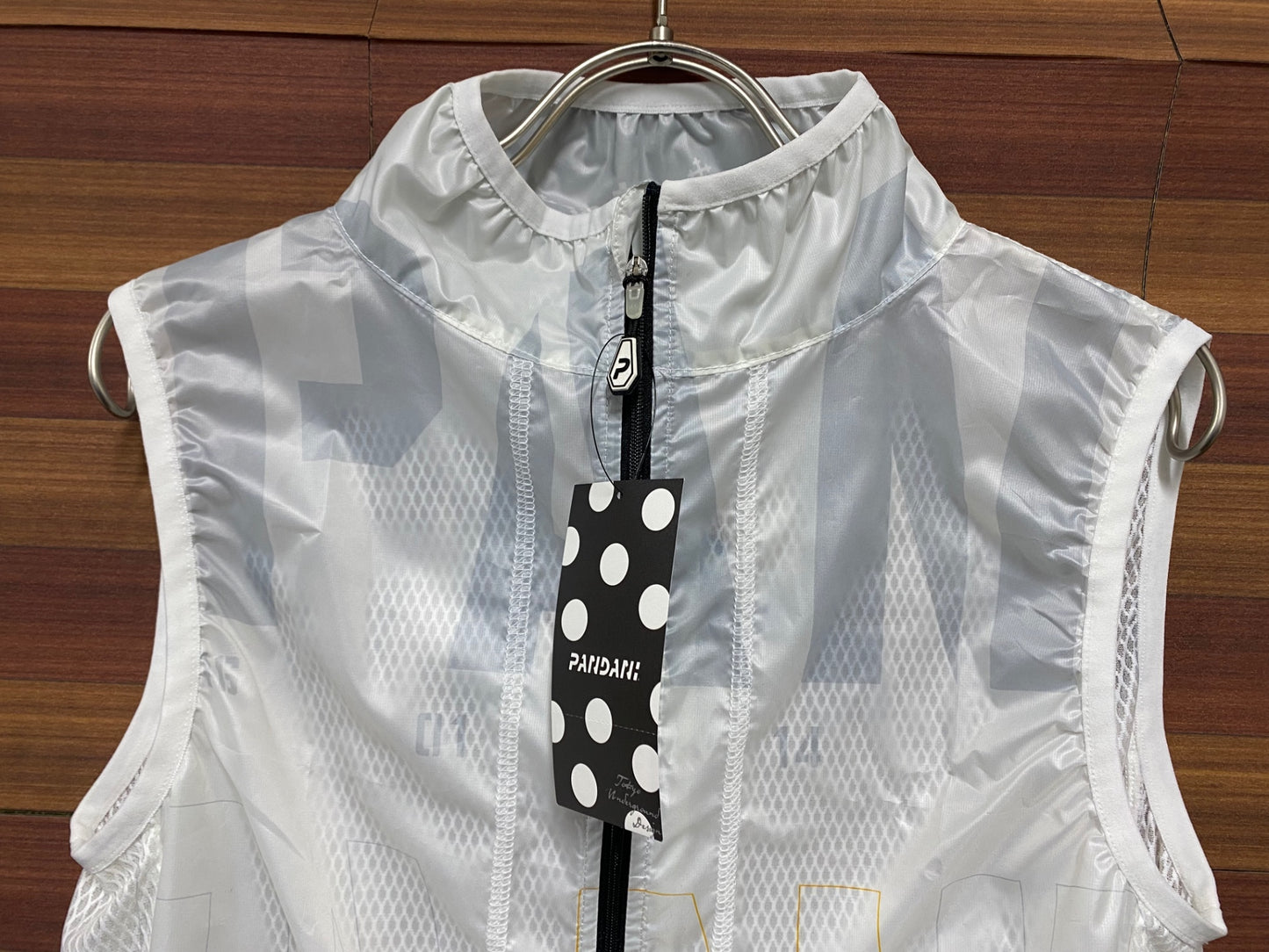 IQ219 パンダーニ PANDANI ジレ サイクルベスト 白 S