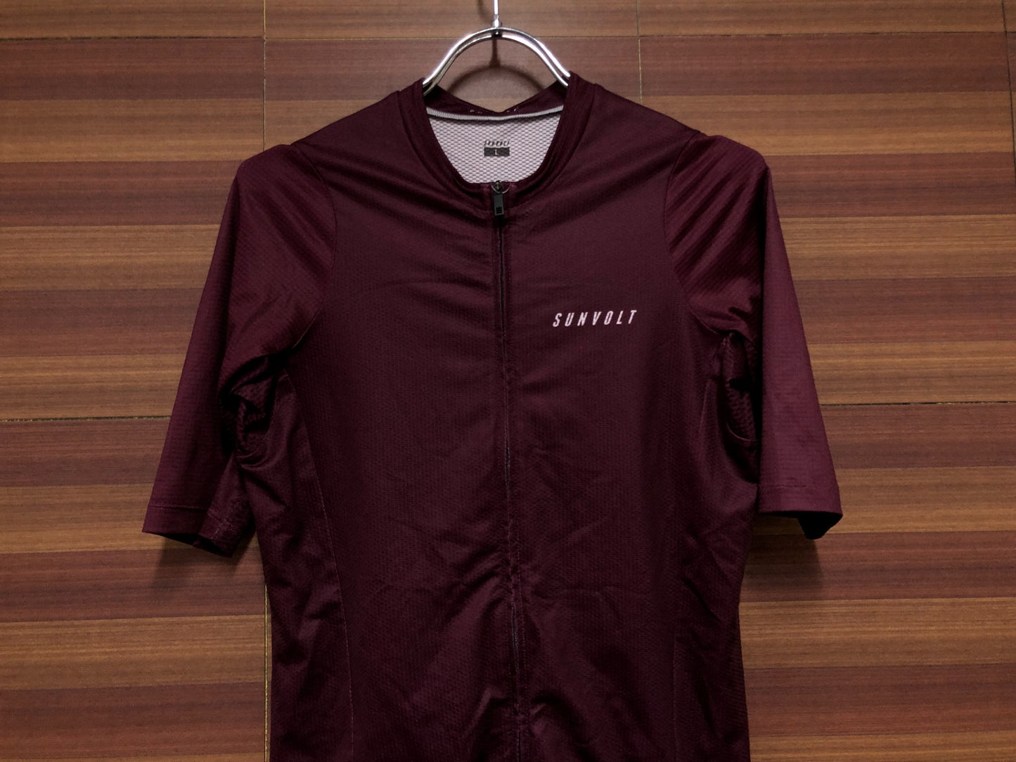 IH314 サンボルト SUNVOLT 半袖 サイクルジャージ バーガンディ L