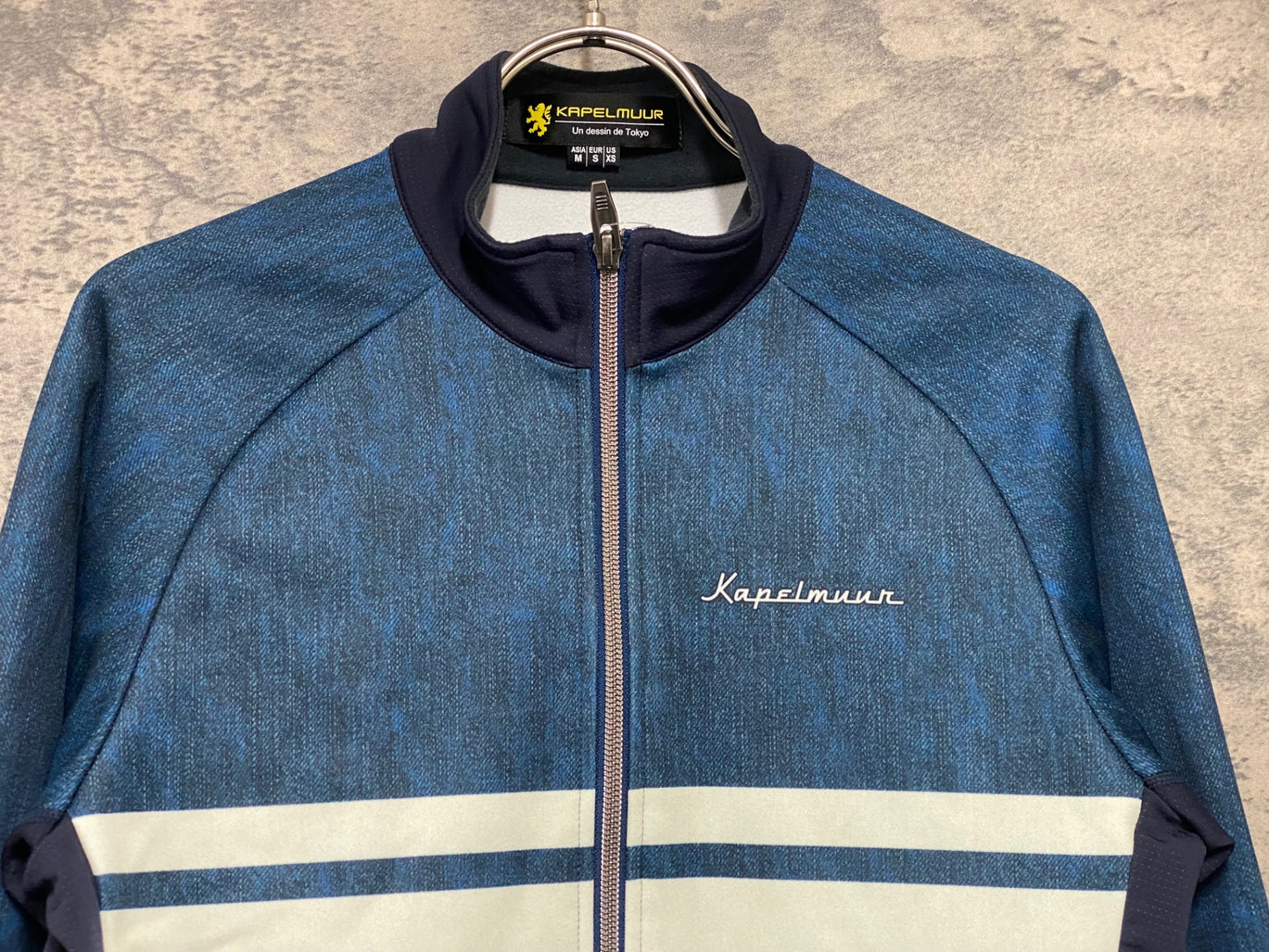 IZ771 リオンドカペルミュール Lion de KAPELMUUR 長袖 サイクルジャケット 濃紺 深緑 M 裏起毛