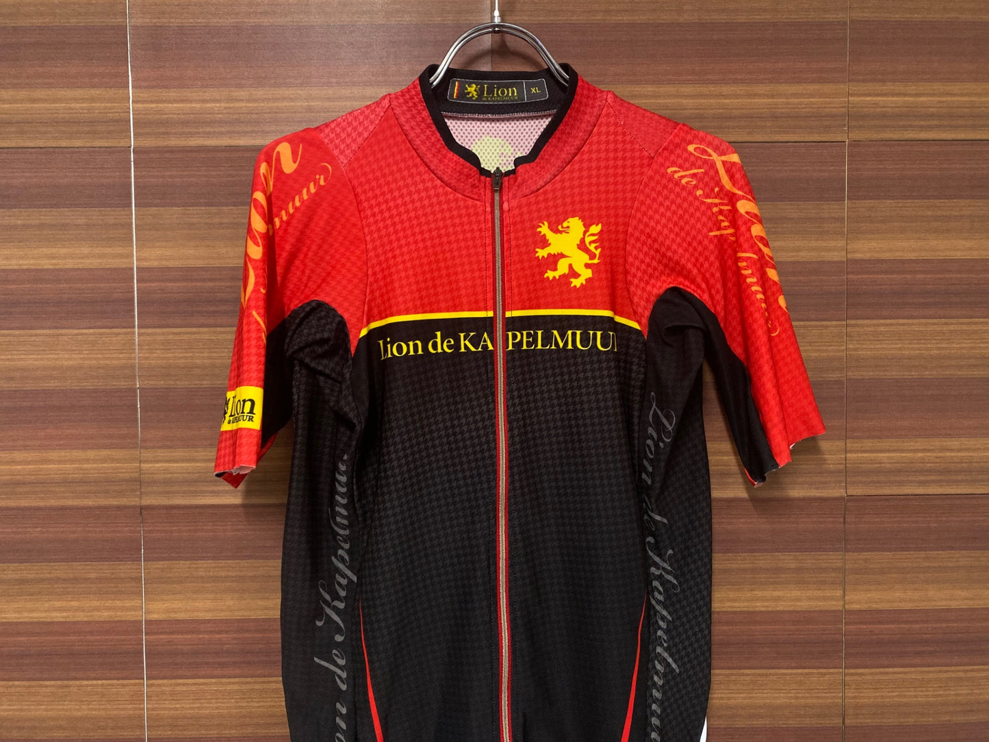 IS270 カペルミュール KAPELMUUR 半袖 サイクルジャージ 赤 黒 XL