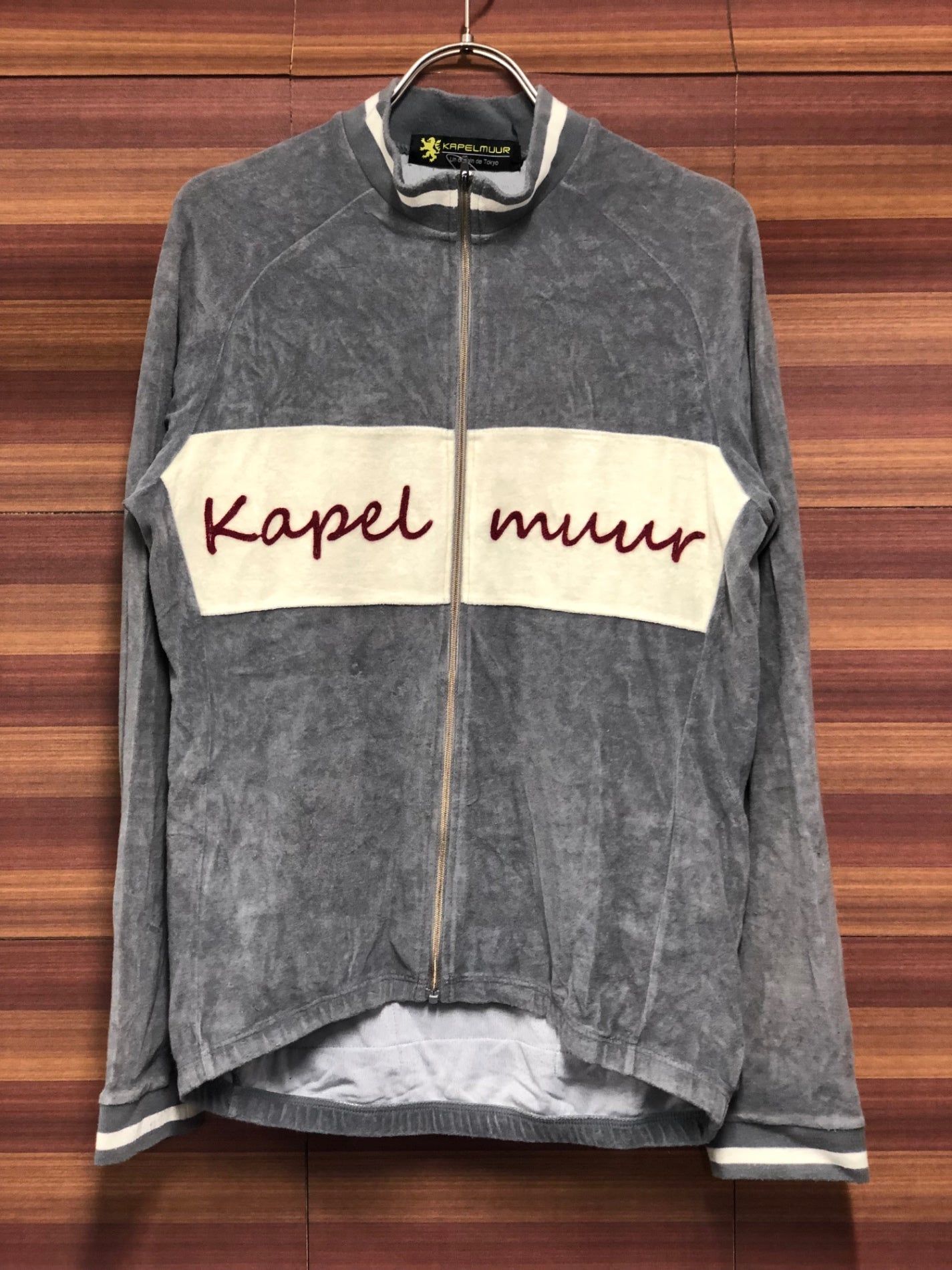 IT004 カペルミュール KAPELMUUR 長袖 サイクルジャージ グレー L 痛ジャージ