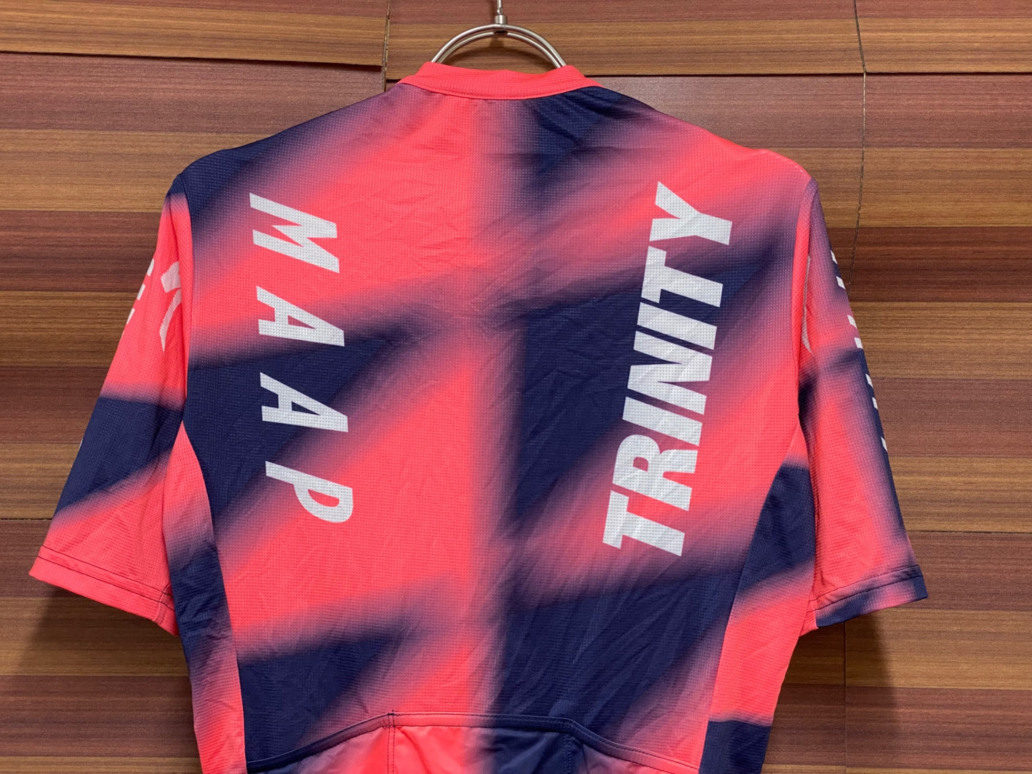 IU392 マープ MAAP PRO FIT JERSEY 半袖 サイクルジャージ ピンク 紺 S TRINITY