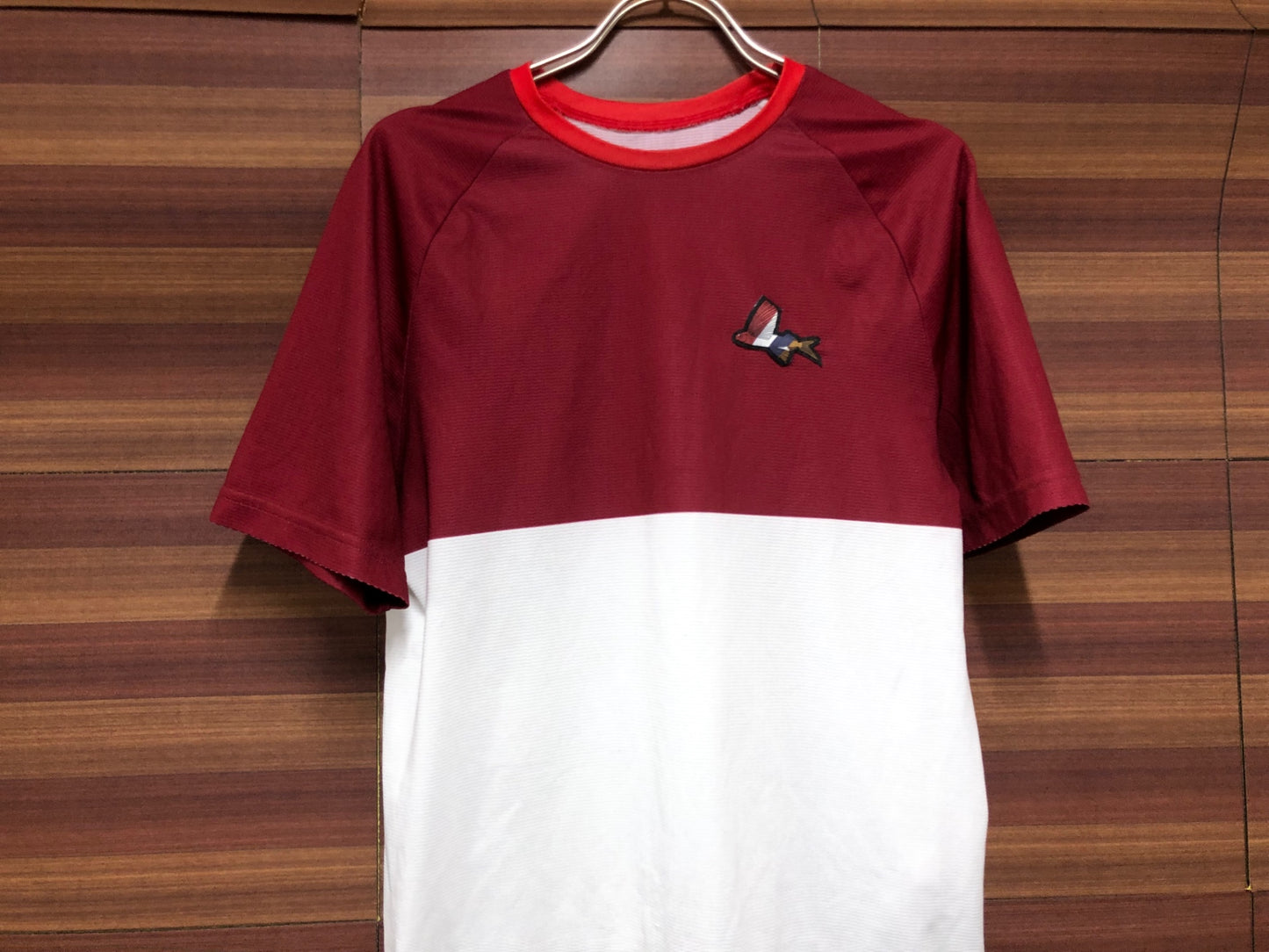 IT448 カフェドシクリステ Cafe du Cycliste Betty man 半袖 Tシャツ 赤 白 S