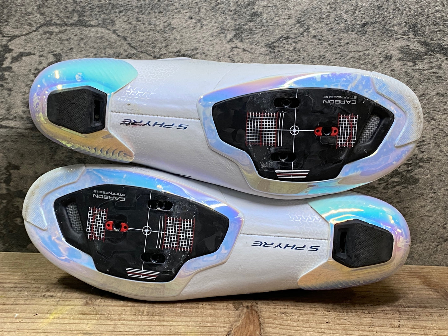 JA021 シマノ SHIMANO エスファイア S-PHYRE SH-RC903PWR WIDE ビンディングシューズ EU42 3穴 白