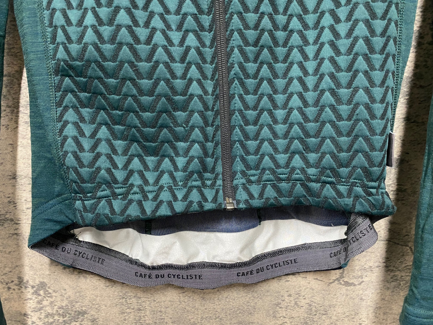 JB644 カフェドシクリステ Cafe du Cycliste AUDAX イルマ Irma Men 長袖 サイクルジャージ 深緑 M