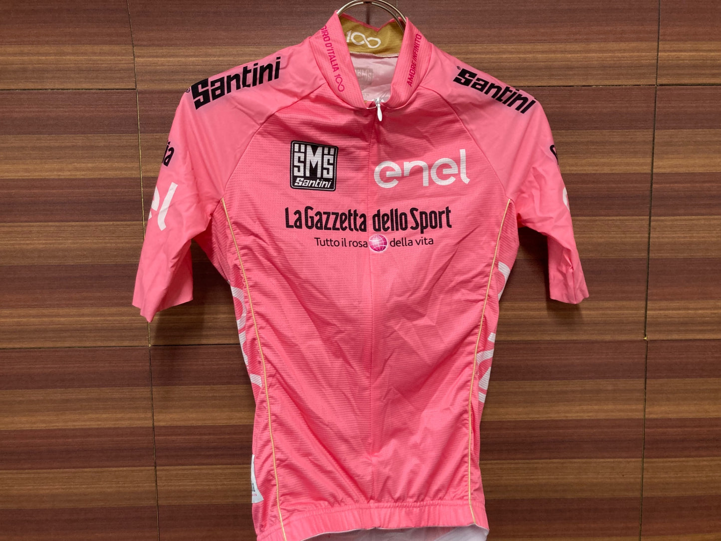 IU817 サンティーニ Santini 半袖 サイクルジャージ ピンク S