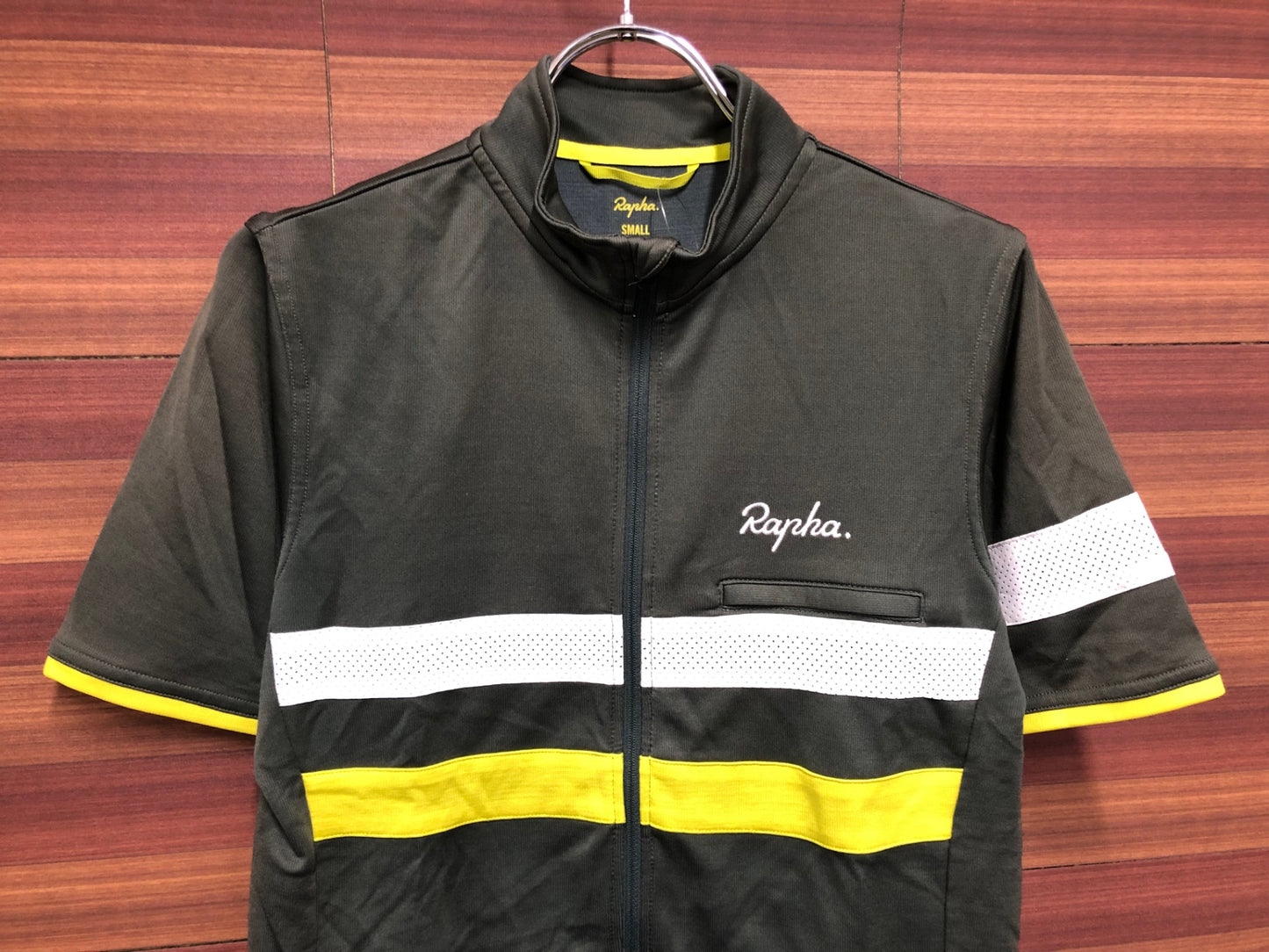 IO881 ラファ Rapha BREVET JERSEY 半袖 サイクルジャージ オリーブ S