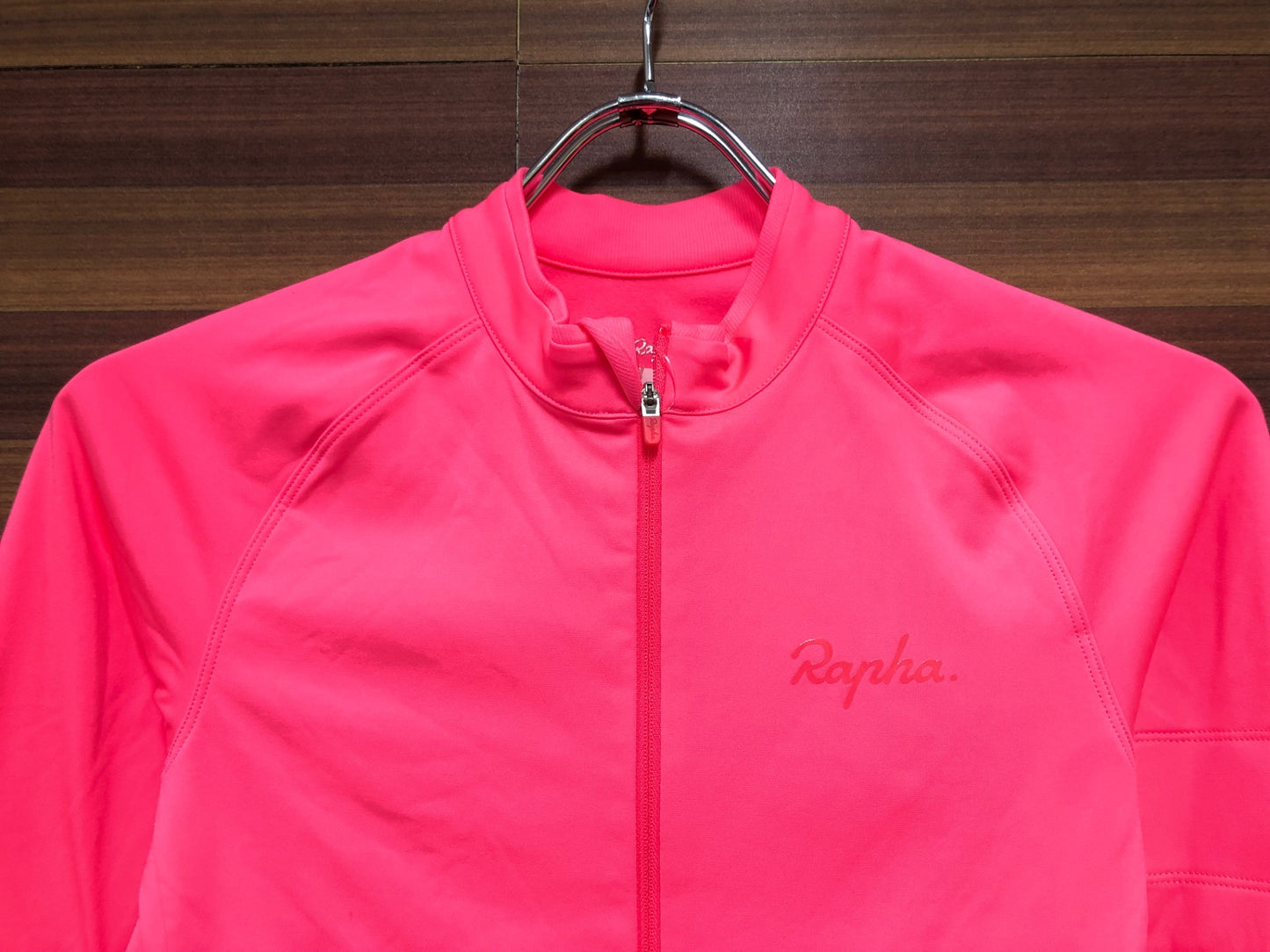 IE446 ラファ Rapha WOMEN'S LONG SLEEVE CORE JERSEY 長袖 サイクルジャージ ピンク S 裏起毛