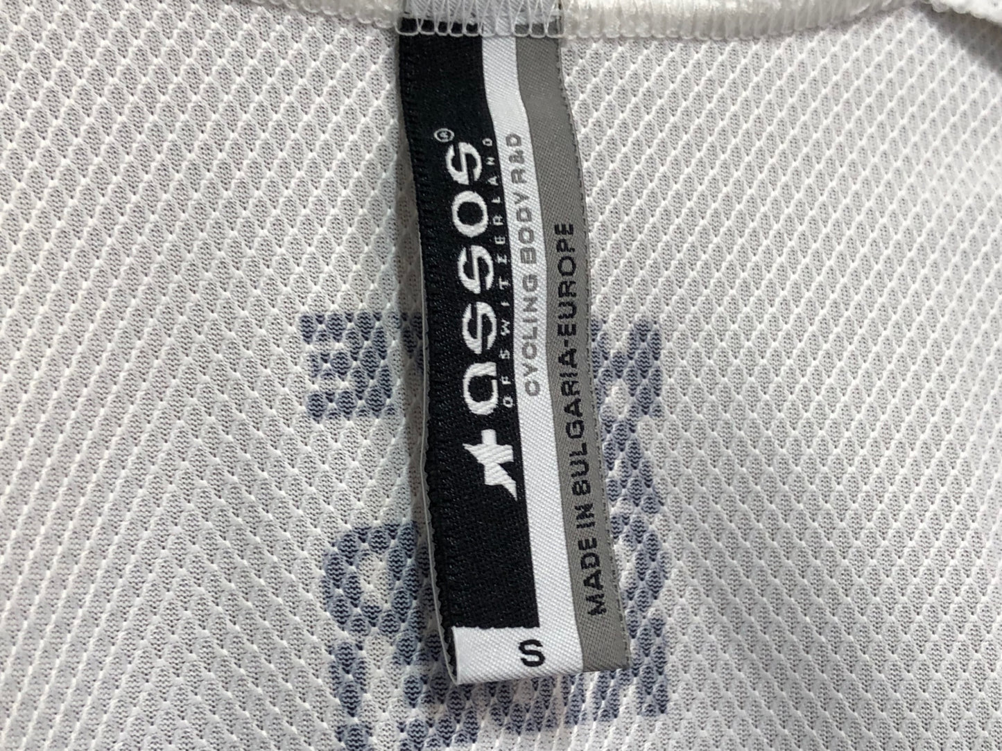 IS810 アソス Assos 半袖 サイクルジャージ ユニオンジャック 白 S