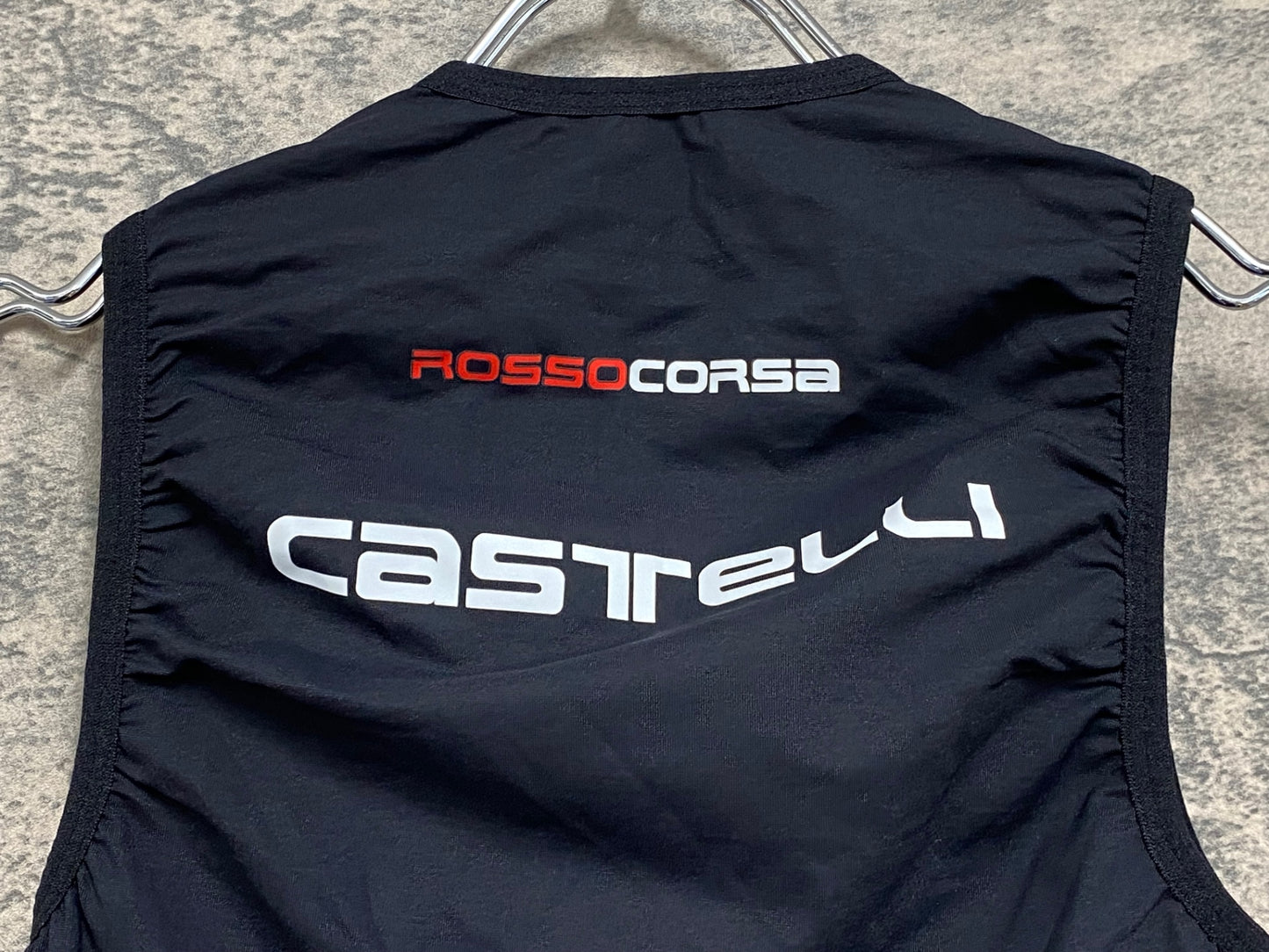 IZ466 カステリ CASTELLI ROSSOCORSA BODY PAINT ジレ サイクルベスト 黒 S