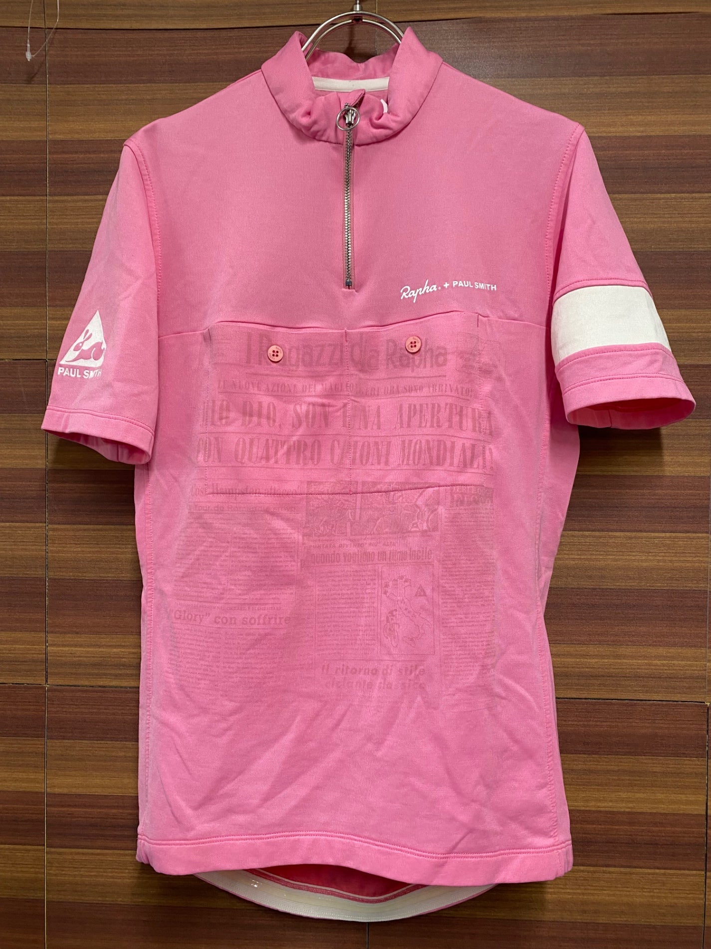 IQ360 ラファ Rapha Paul Smith CITY RIDING JERSEY 半袖サイクルジャージ ピンク S