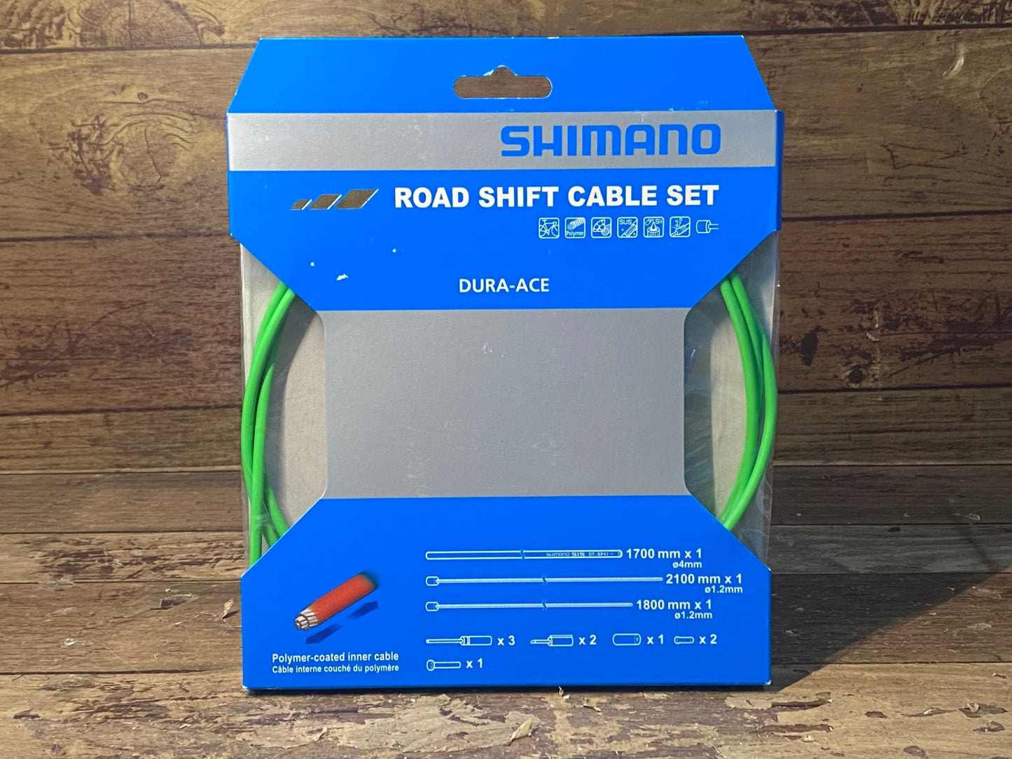 IA468 シマノ SHIMANO デュラエース DURA-ACE ロードシフトケーブルセット ROAD SHIFT CABLE SET 緑