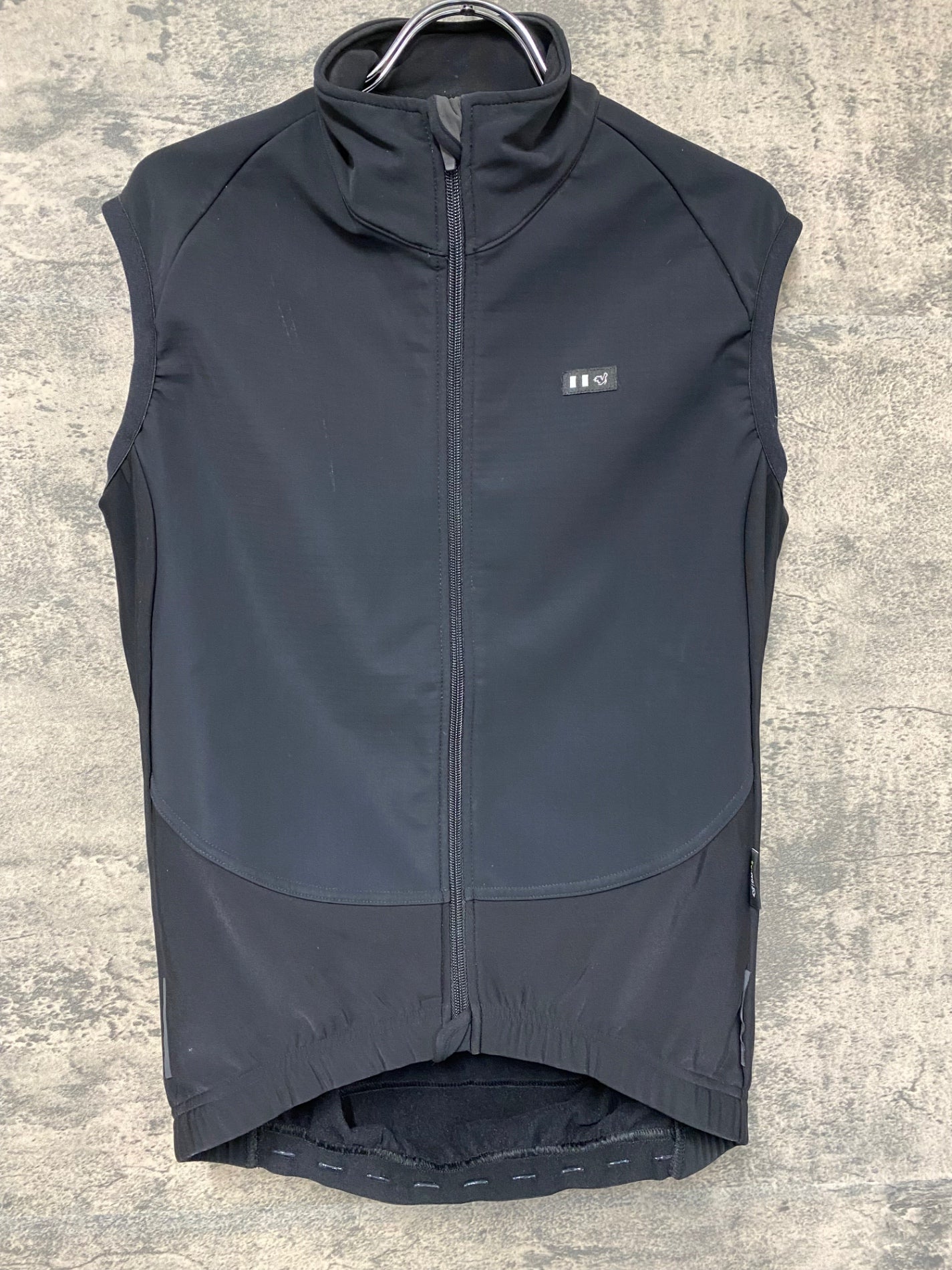 JB449 デマルキ DE MARCHI WINDPROOF FRONT VEST ジレ 黒 裏起毛 M