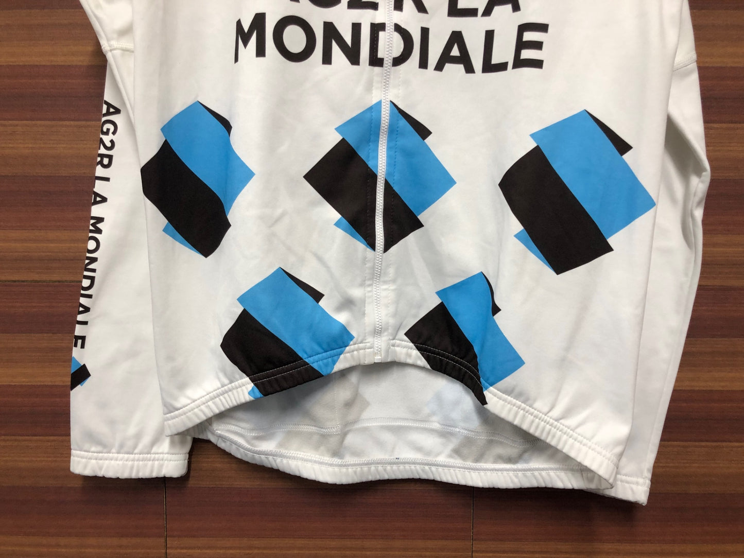 IN123 ビエンメ BIEMME 長袖サイクルジャージ 白 AG2R LA MONDIALE 裏起毛 L