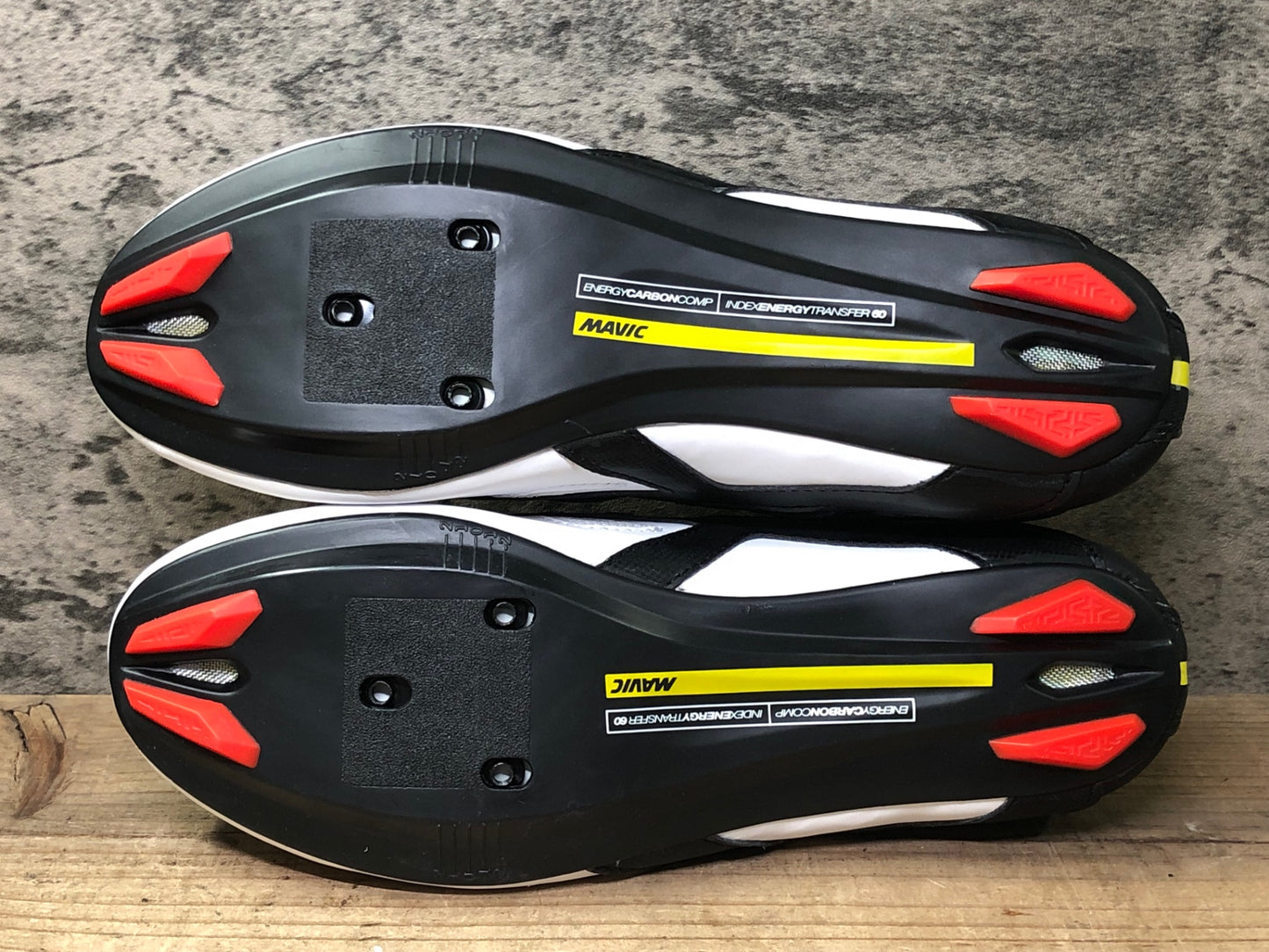 JC704 マヴィック MAVIC COSMIC ELITE ビンディングシューズ 黒白 EU41 1/3 SPDアタッチメント ペン字あり