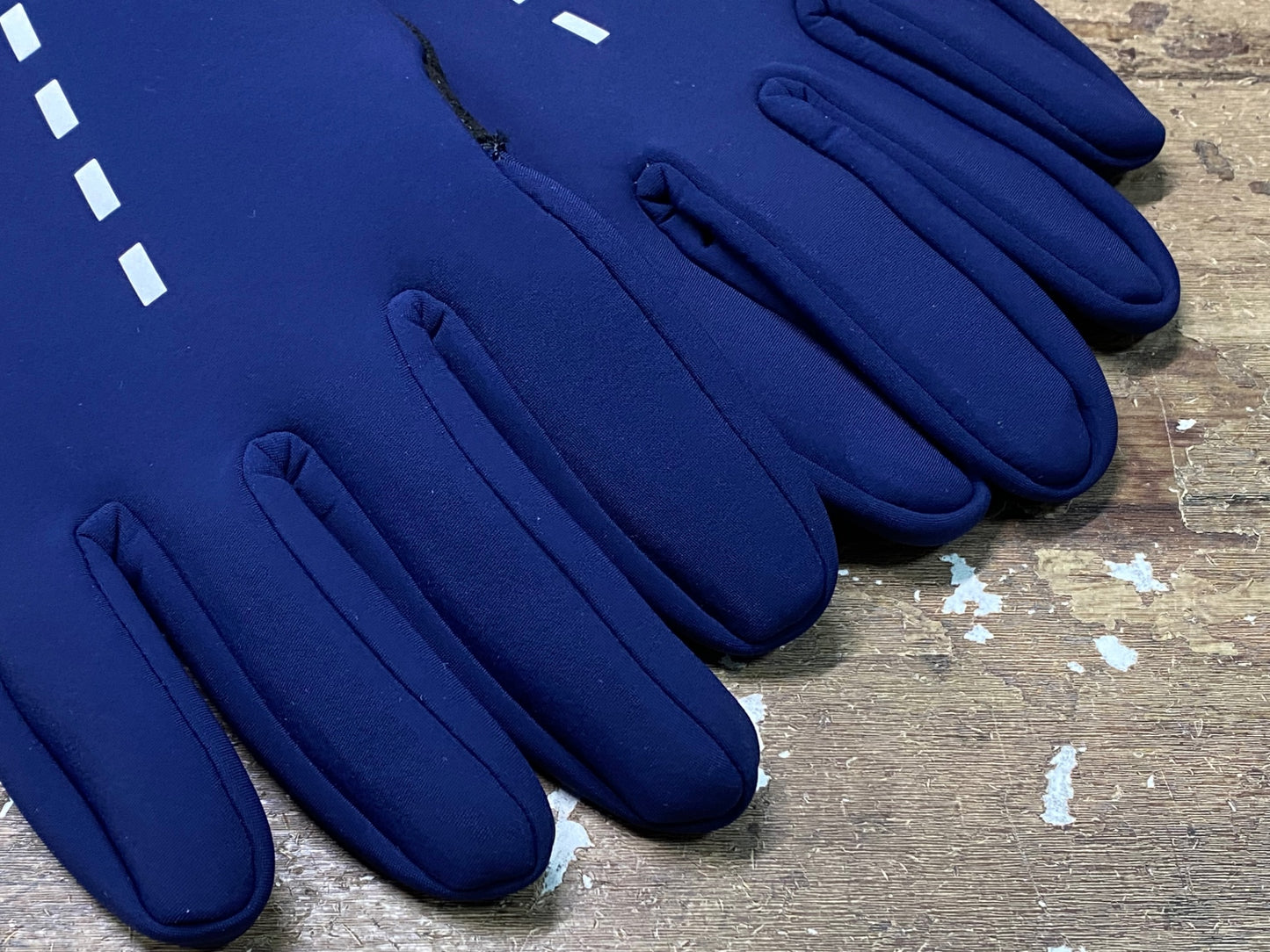 IO549 ラパッション la PASSIONE Winter Gloves 長指 サイクルグローブ 裏起毛 紺 M/L