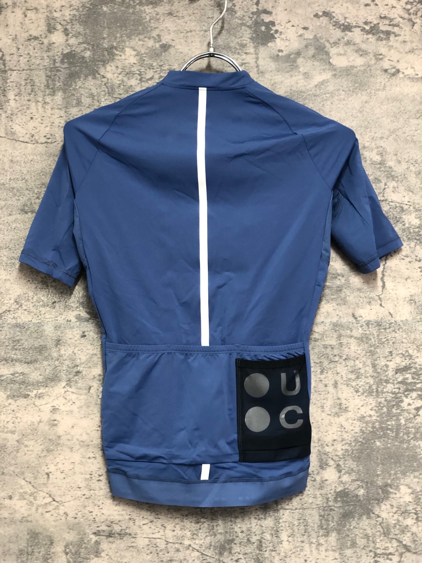 IX028 ユニバーサルカラーズ Universal Colers MONO 半袖 サイクルジャージ 青 XS