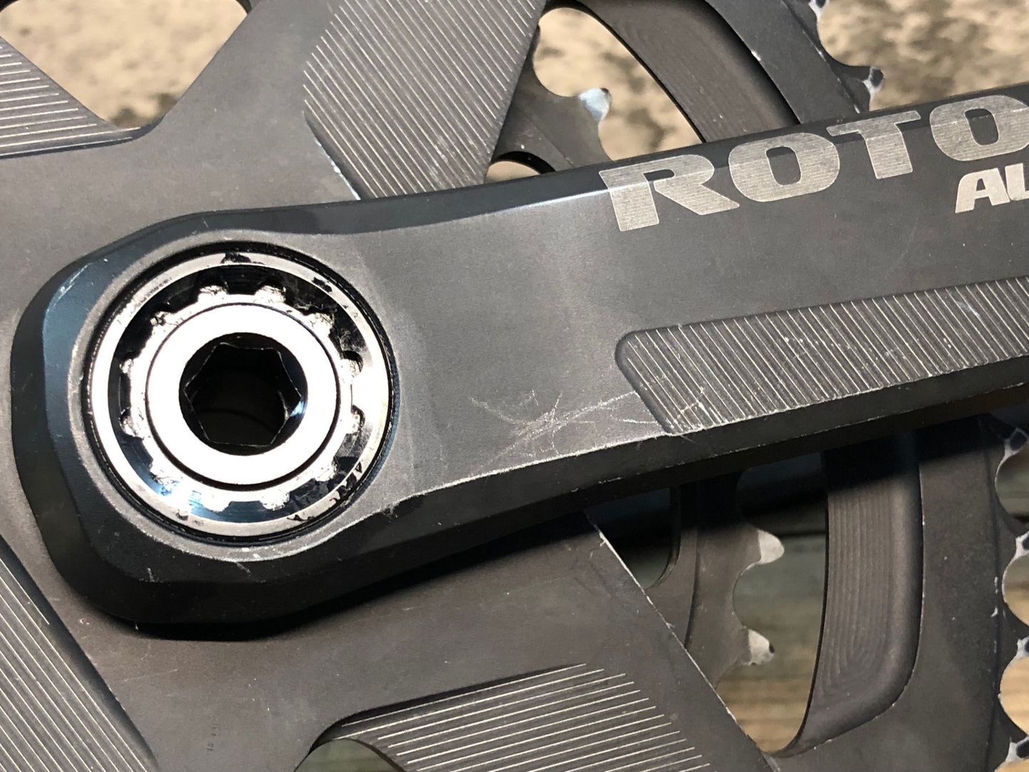 IX243 ローター ROTOR アルデュ ALDHU クランクセット 165mm 50/34T 楕円 ROAD AXLE Φ30