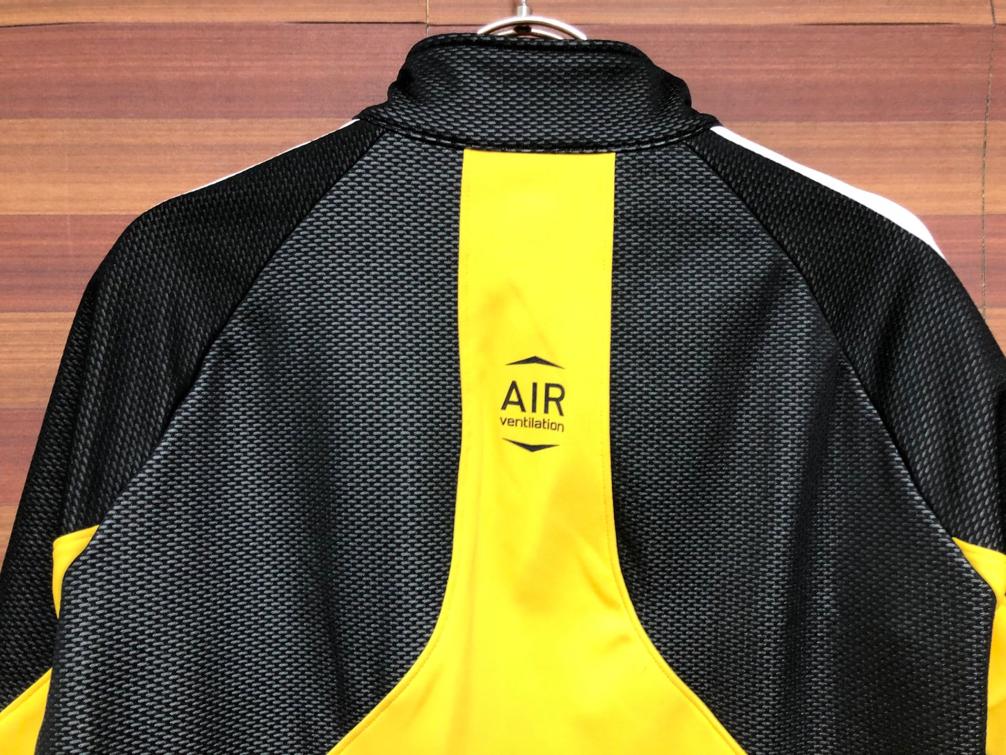 IP248 パールイズミ PEARL iZUMi 長袖 サイクルジャケット 黒 黄 M 裏起毛 WINDBREAK