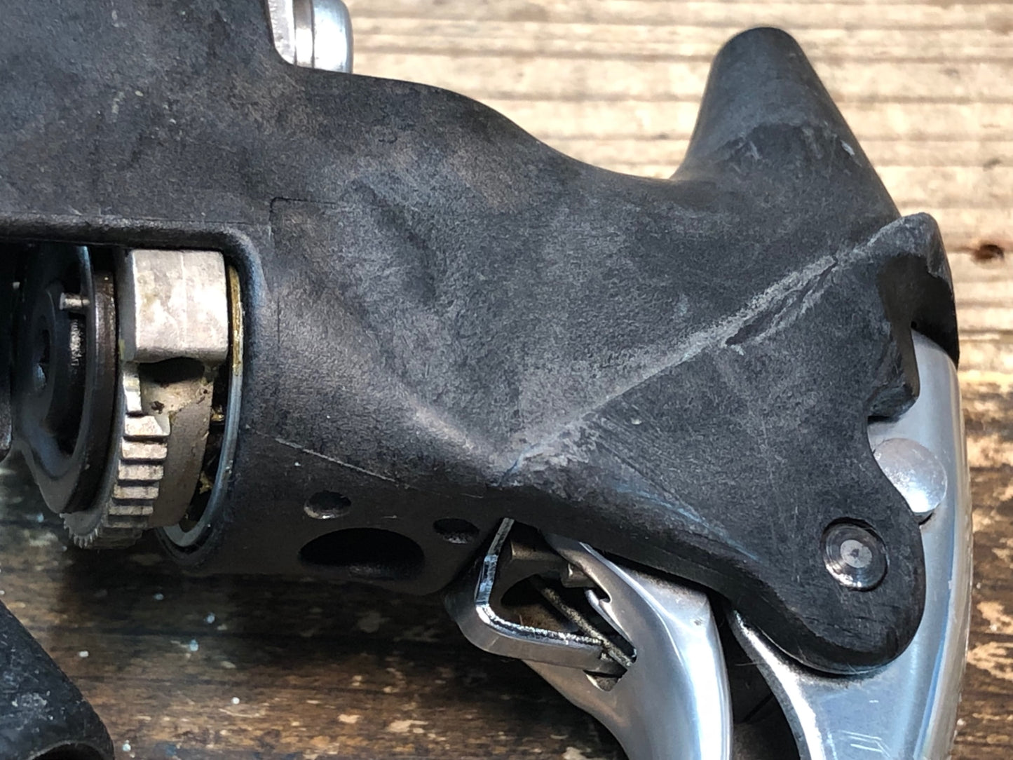 IQ792 カンパニョーロ Campagnolo レコード RECORD エルゴレバー エルゴパワー 2x8S ※右側ブラケットカバー欠品