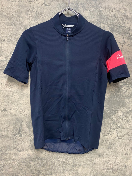 JB073 ラファ Rapha WOMEN'S CLASSIC FLYWEIGHT JERSEY 半袖 サイクルジャージ 紺 XS レディース