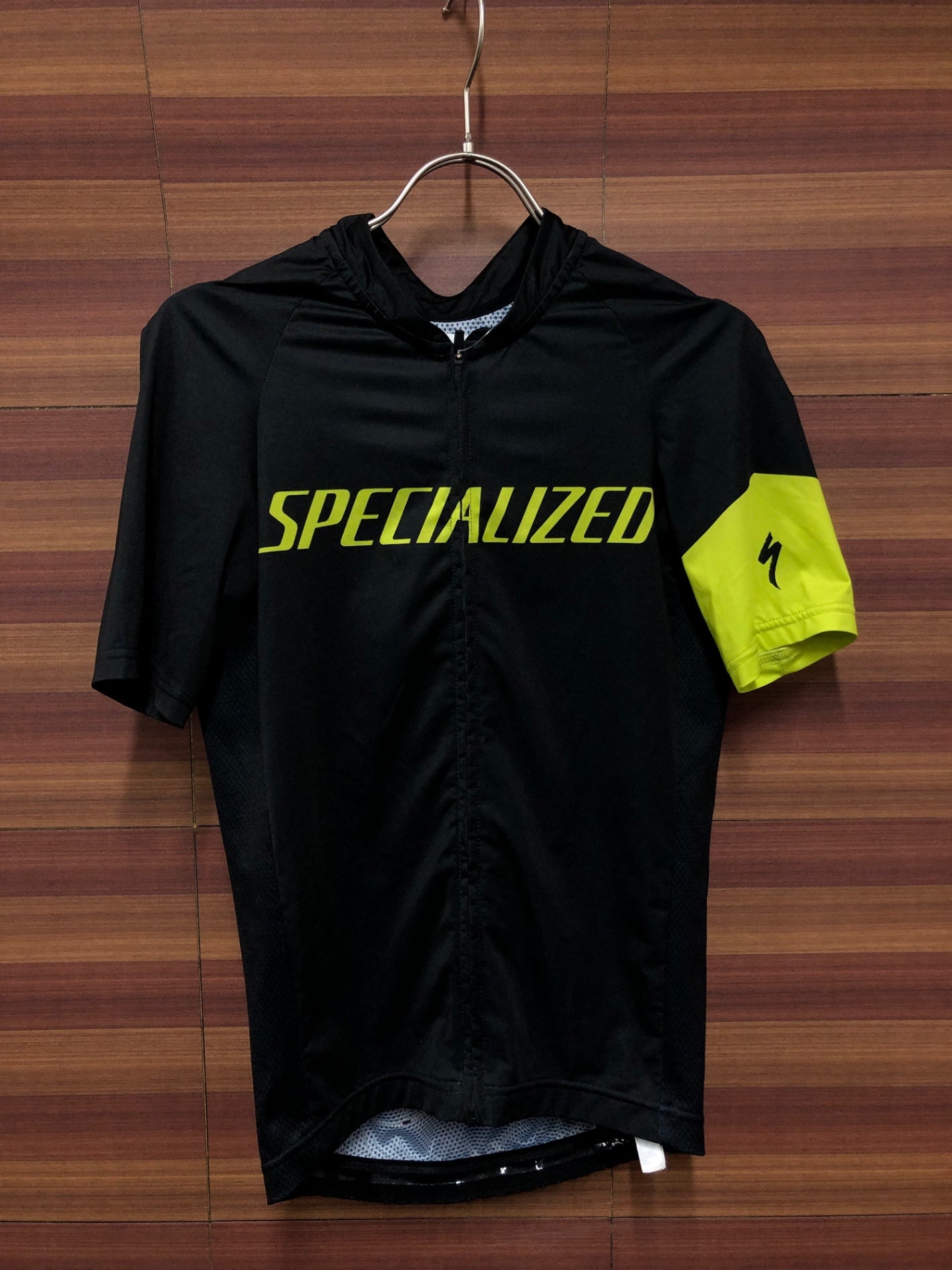 IN581 スペシャライズド SPECIALIZED 半袖サイクルジャージ 黒黄 S