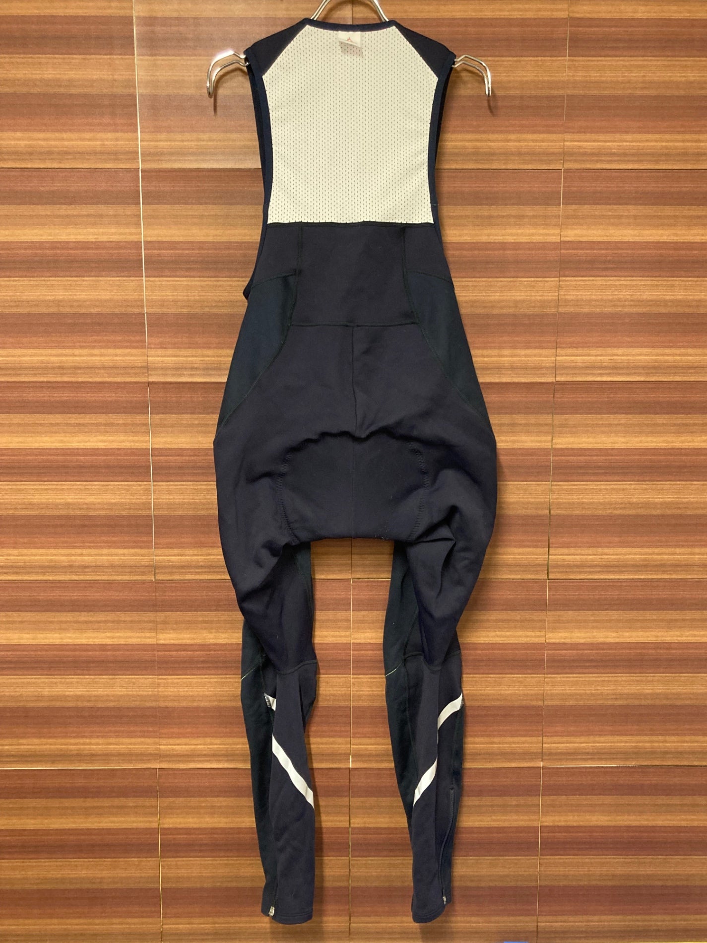 IO079 ルコックスポルティフ le coq sportif ビブタイツ 紺 L 裏起毛 ※動物の毛、パッド擦れ