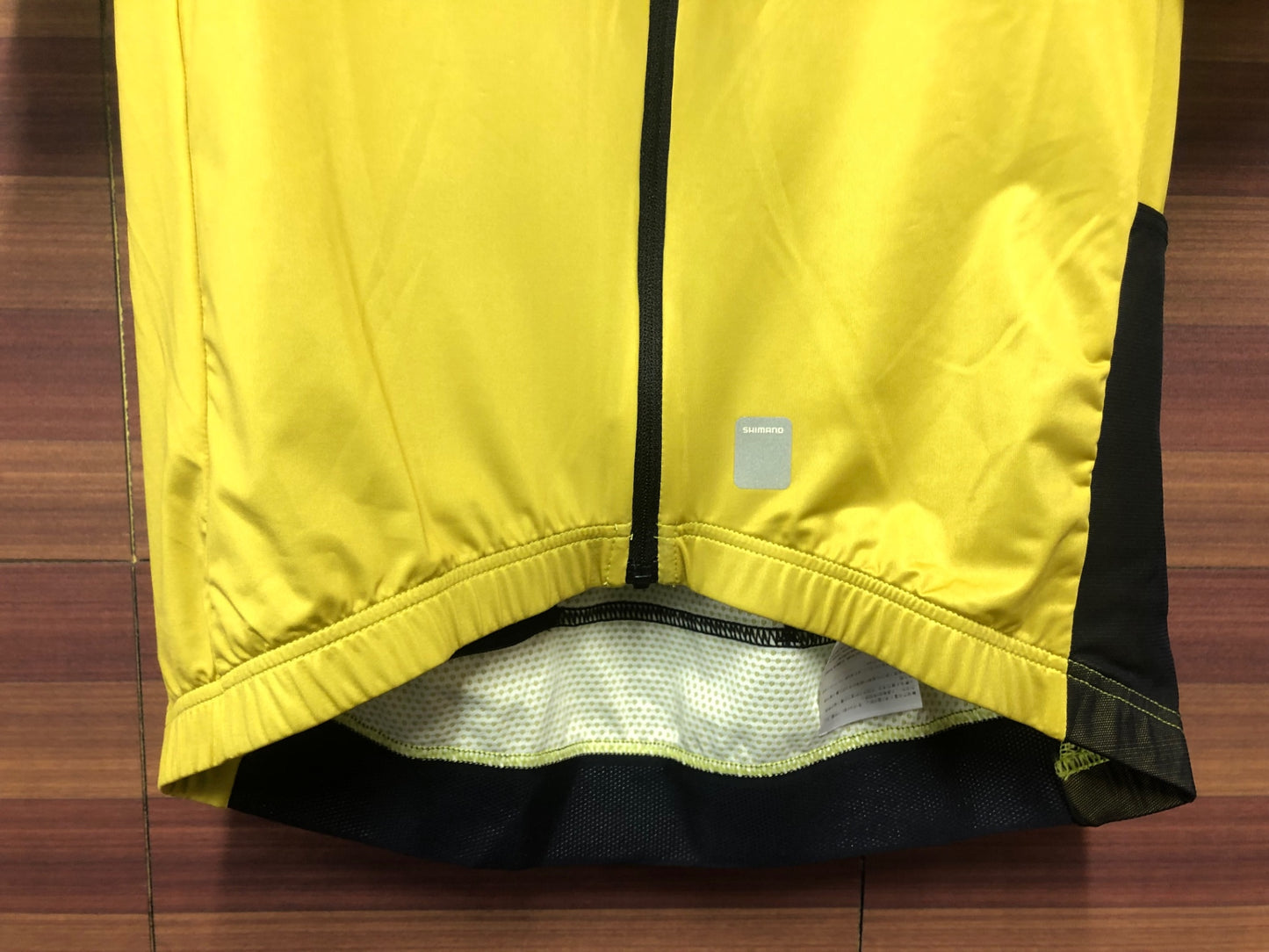 IN343 シマノ SHIMANO 半袖 サイクルジャージ 黄 L