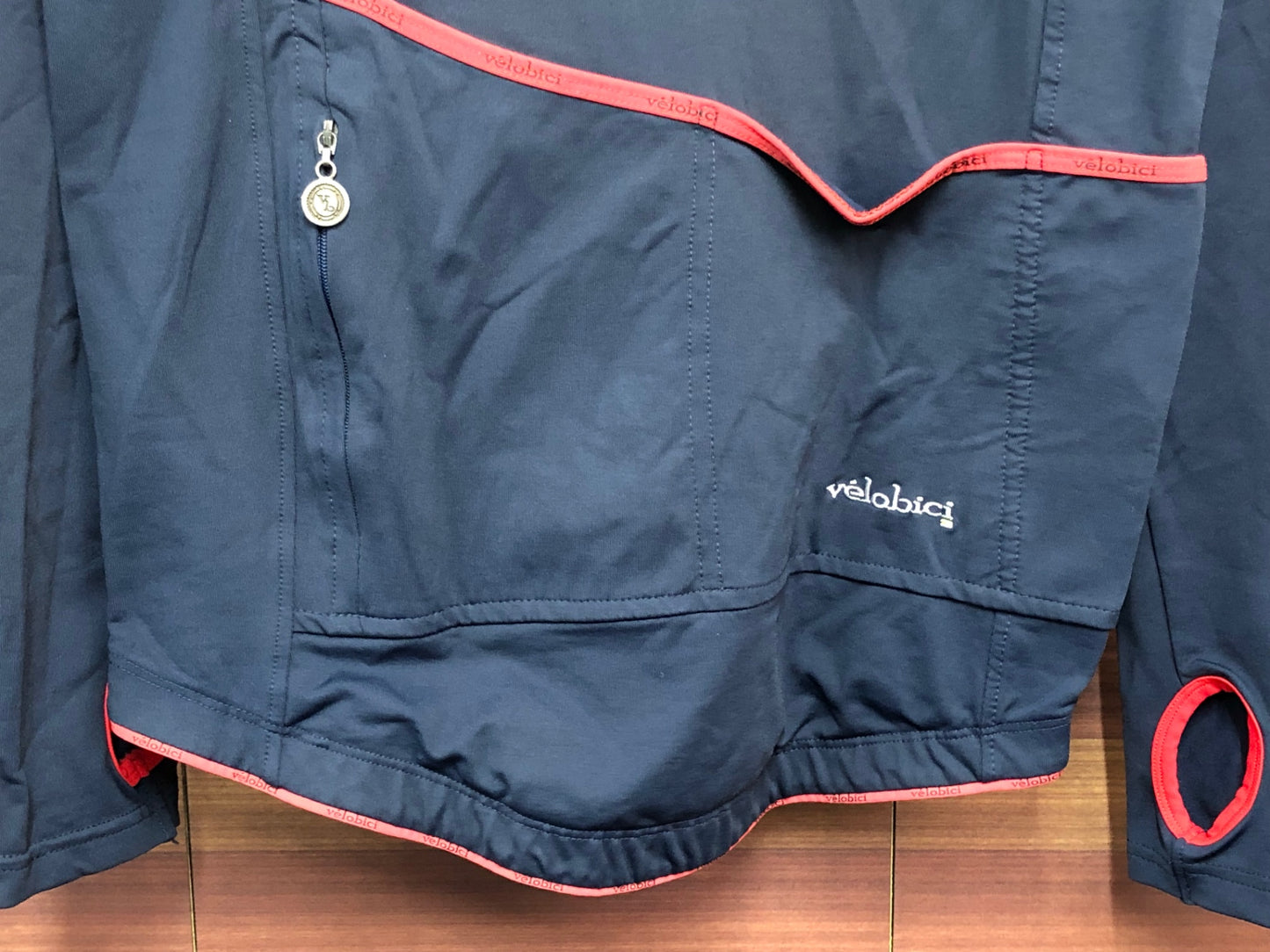 IT115 ヴェロビチ velobici VB/PRO-VR1 長袖 サイクルジャージ 紺 4