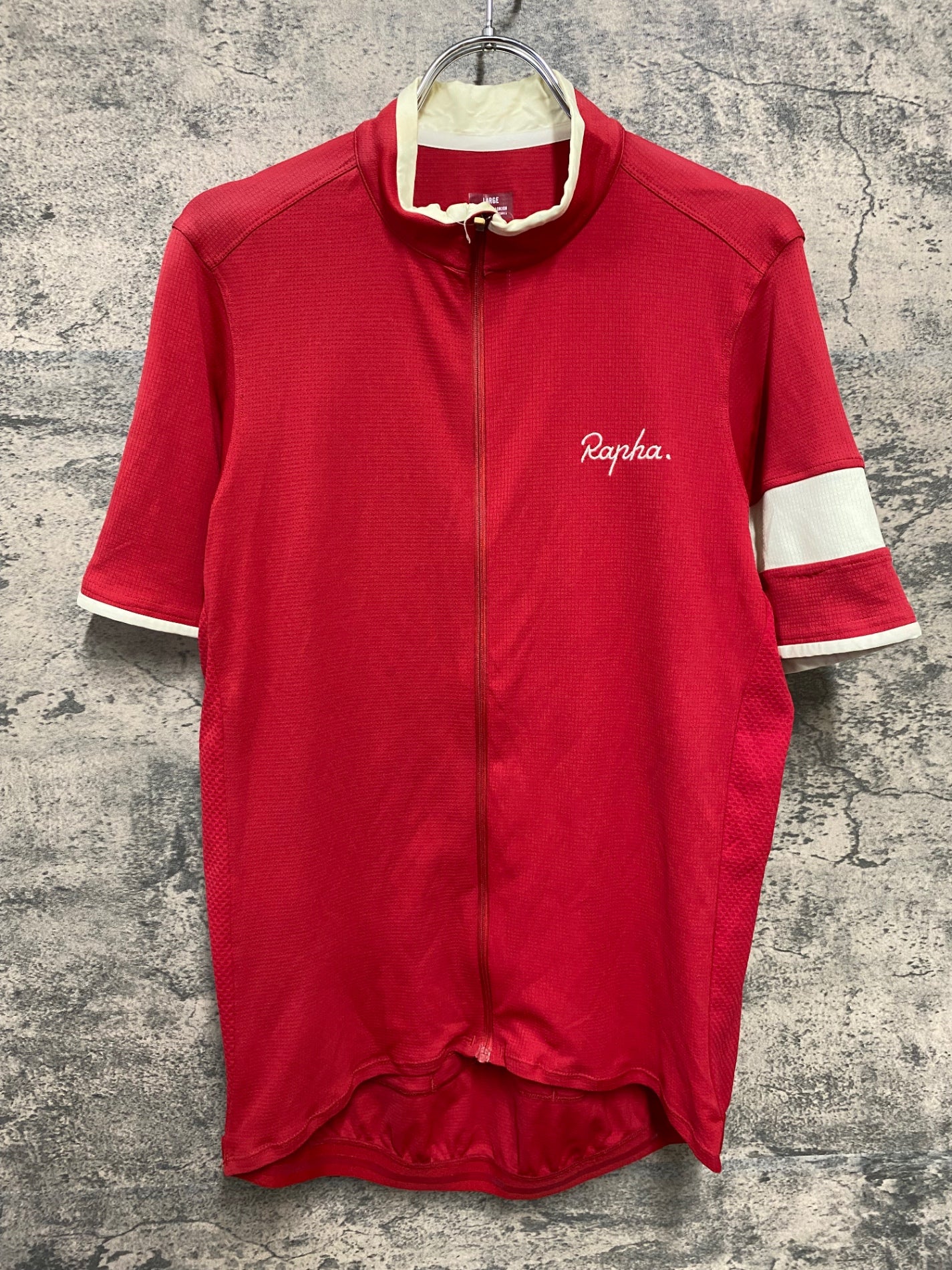 JB749 ラファ Rapha SUPER LIGHTWEIGHT JERSEY 半袖 サイクルジャージ 赤 L