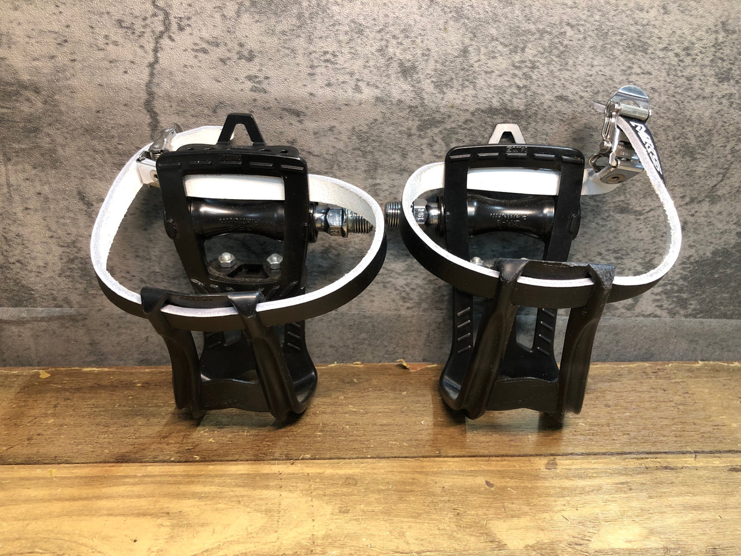 IN675 三ヶ島 MKS GR-9 Platform ペダル トゥクリップ ストラップ 付属 黒