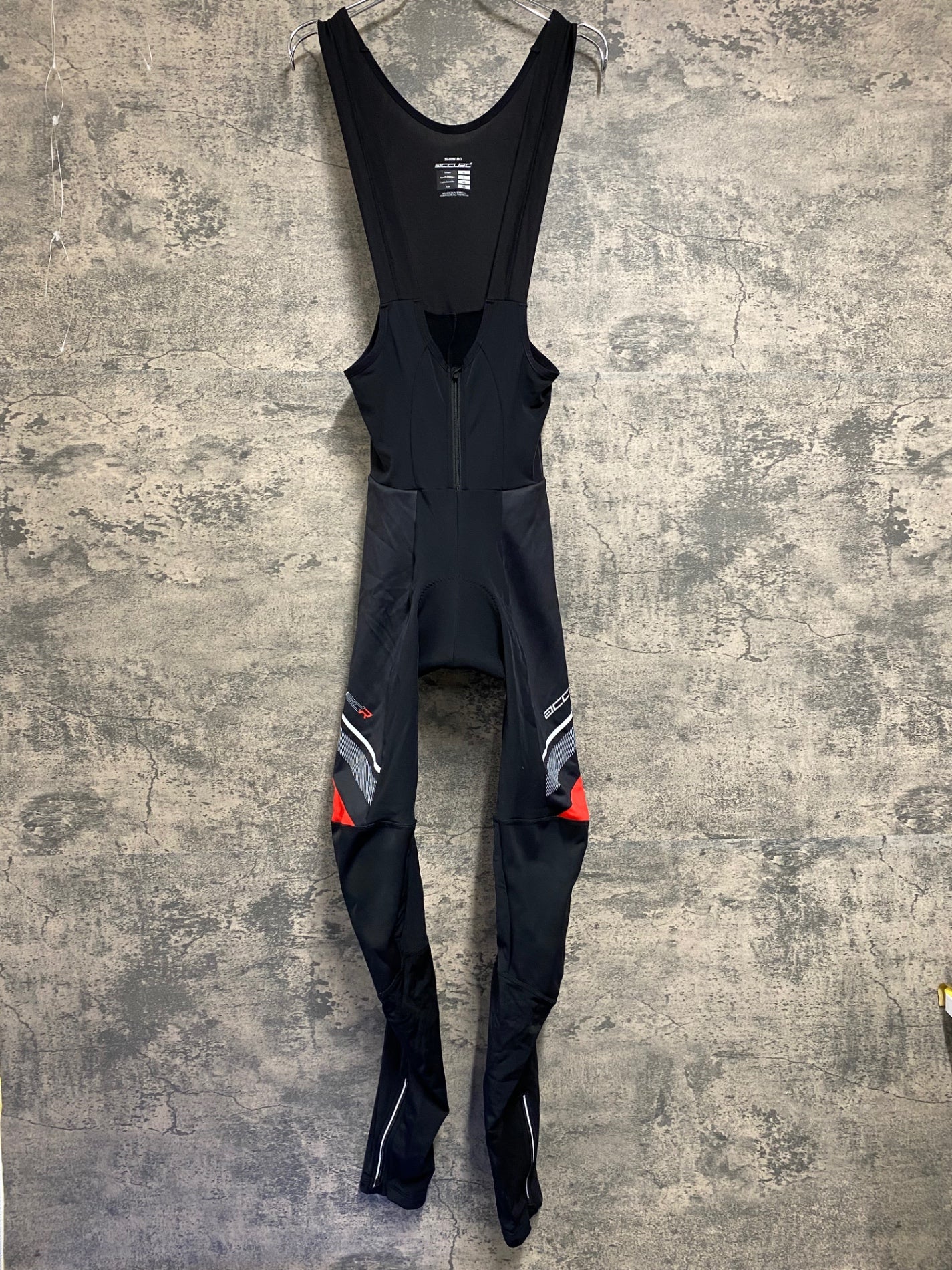 IY665 シマノ SHIMANO ビブタイツ 黒 XXL 裏起毛