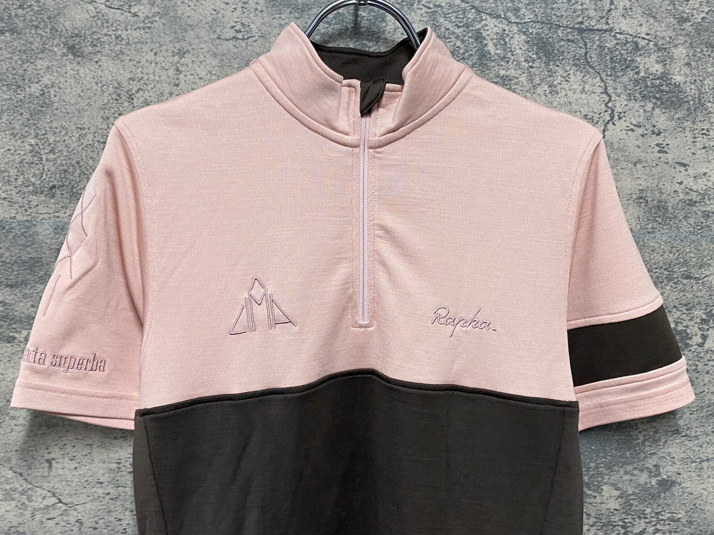 IY153 ラファ Rapha CIMA 半袖 ハーフジップ サイクルジャージ S ローザ