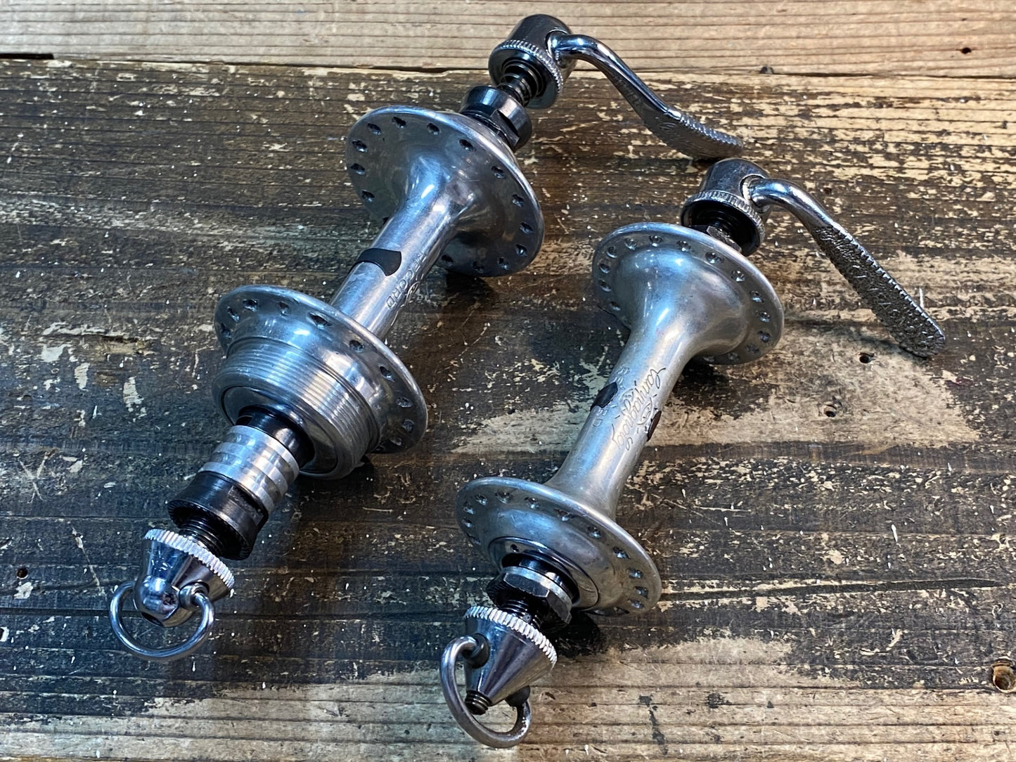 IX144 カンパニョーロ Campagnolo レコード RECORD ハブセット OLD100x126mm F36H/R32H BSAネジ