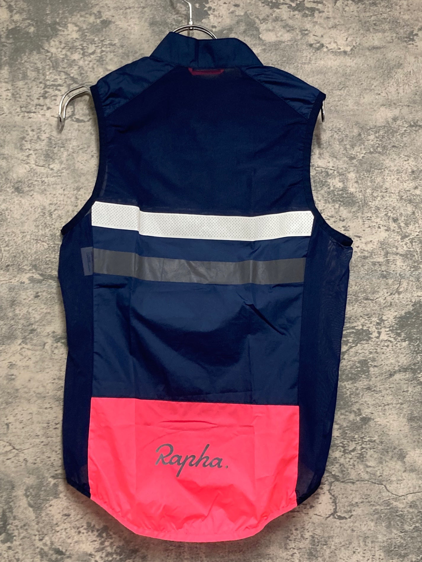 IY120 ラファ Rapha Brevet ジレ サイクルベスト S ダークブルー