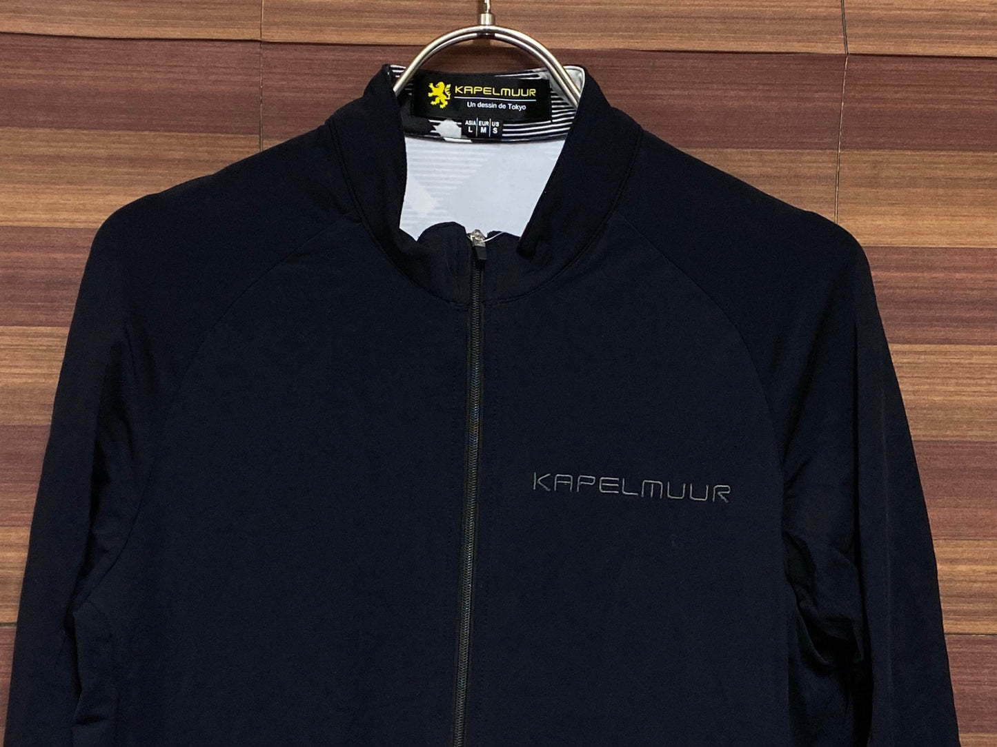 IR046 カペルミュール KAPELMUUR 長袖 サイクルジャージ 黒 L