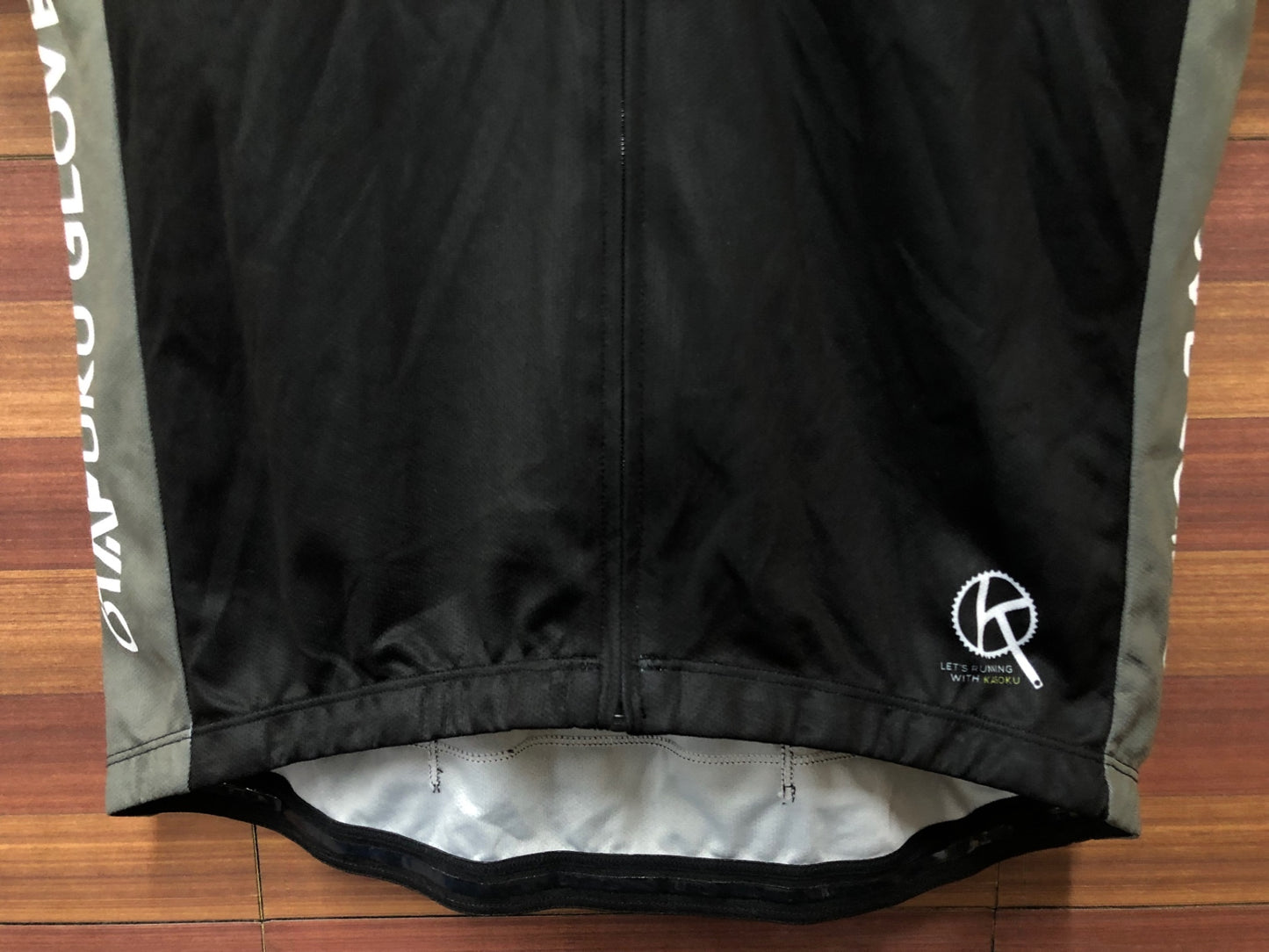 IS984 アウローラ AURORA 半袖 サイクルジャージ 黒 L おたふく手袋