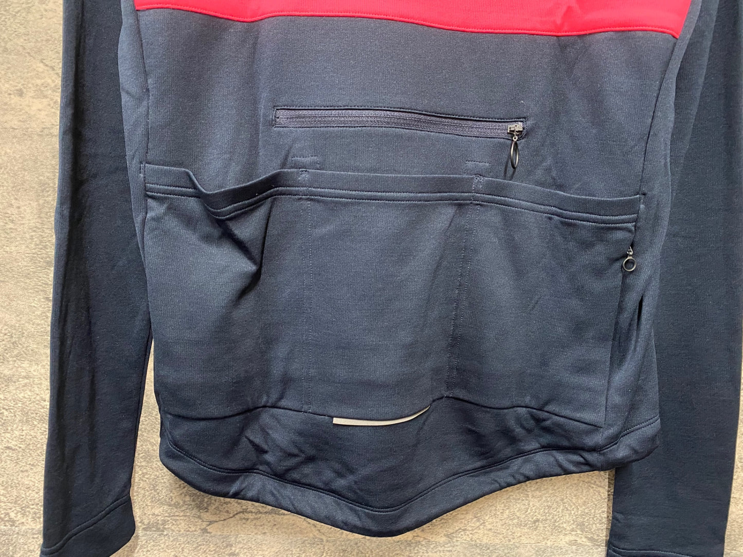 JB053 ラファ Rapha BREVET LONG SLEEVE JERSEY 長袖 サイクルジャージ 紺 L