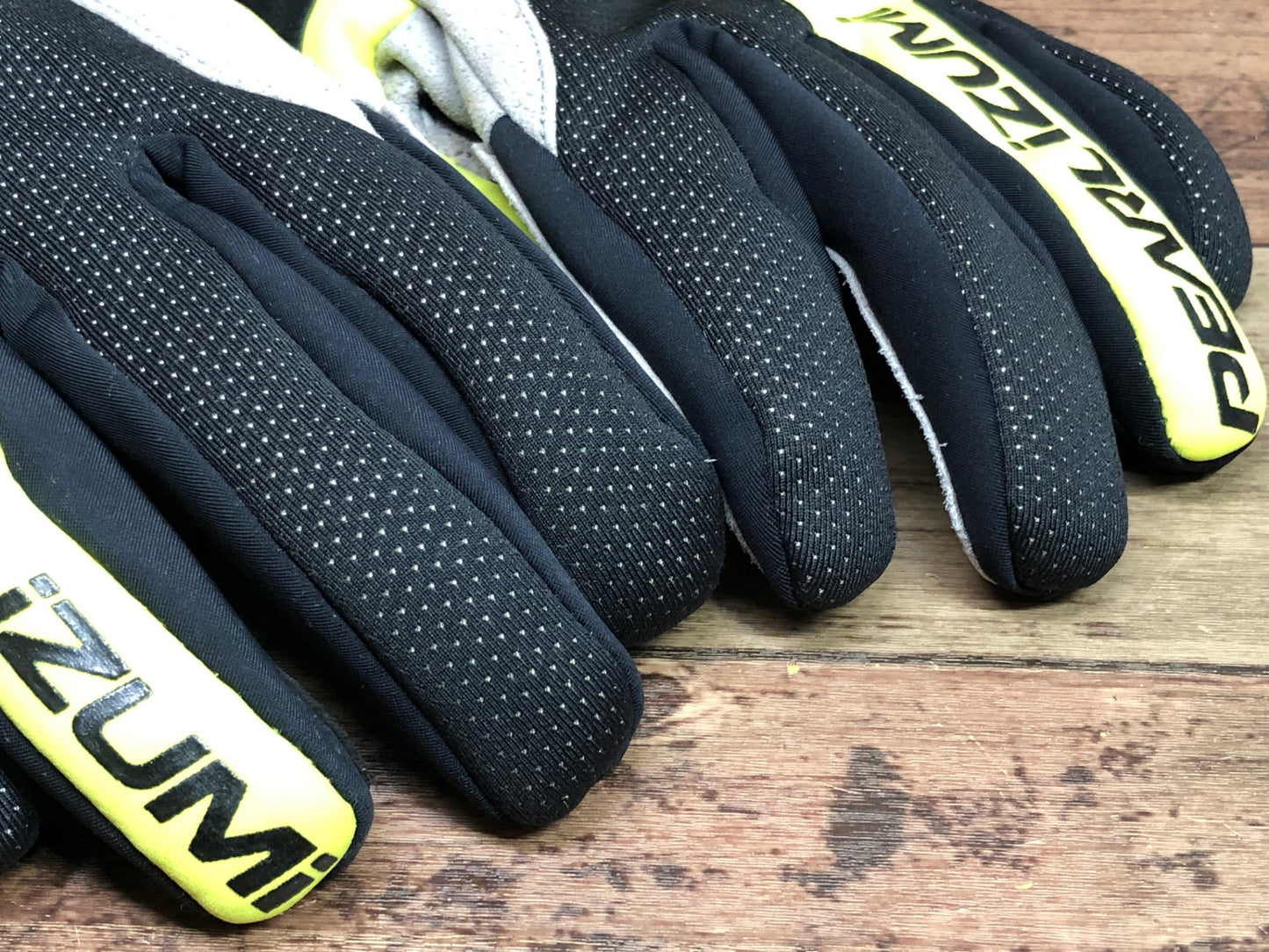 IM168 パールイズミ PEARL iZUMi 長指 グローブ 黒 黄 M 裏起毛 厚手