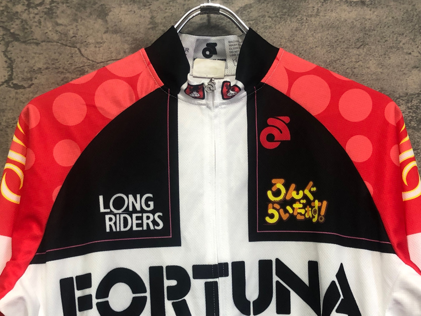 IW606 チャンピオンシステム championsystem AURORA 長袖 サイクルジャージ 赤 黒 L ろんぐらいだぁす！ FORTUNA