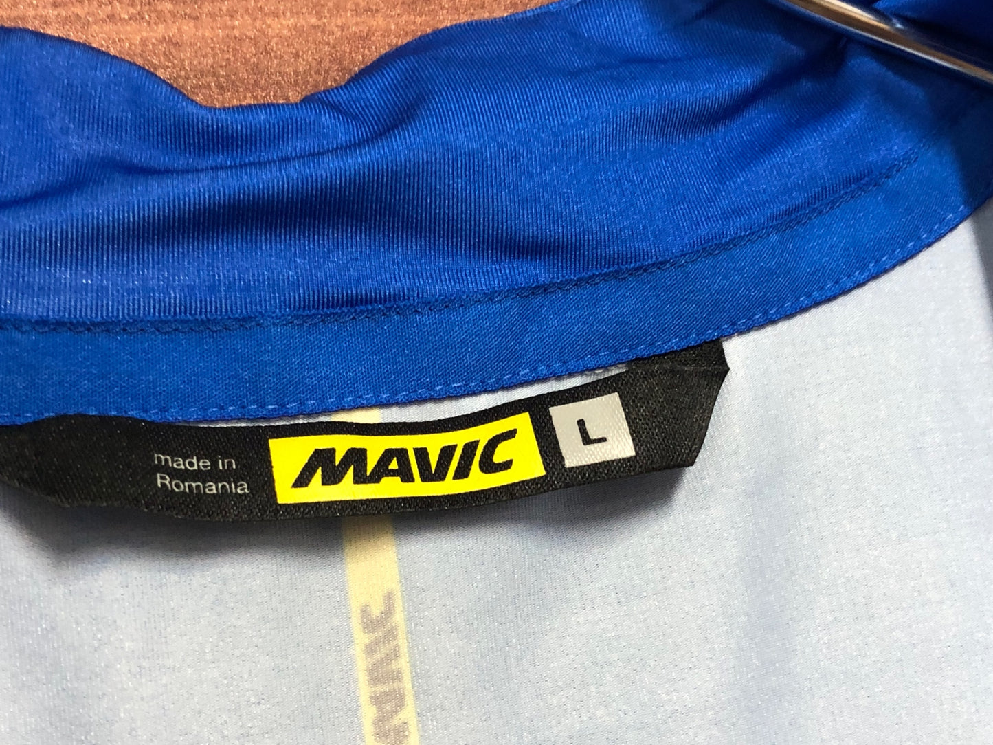 IO966 マヴィック MAVIC コスミック COSMIC 半袖 サイクルジャージ L 青