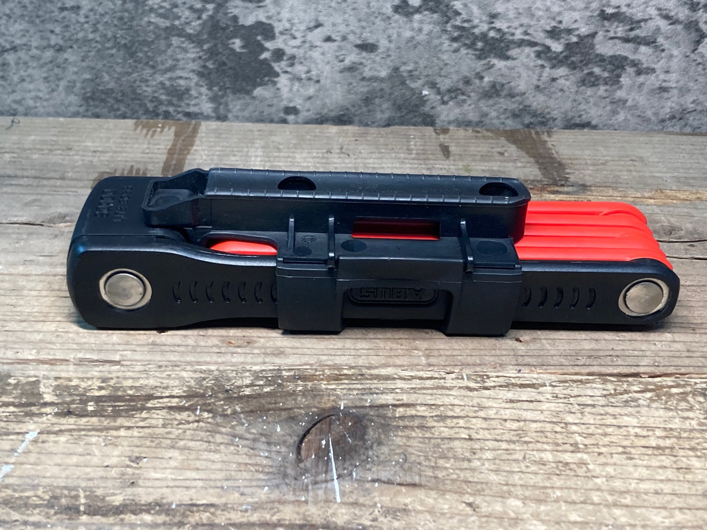 II772 アブス ABUS BORDO LITE 6055 ブレードロック 赤 ※予備キー欠品のためジャンク