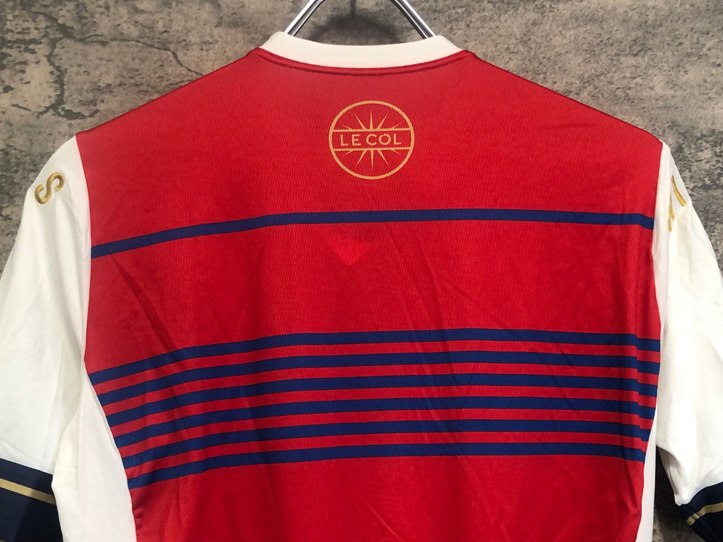 IX168 ルコル LE COL 半袖 サイクルジャージ 赤 白 M WIGGINS