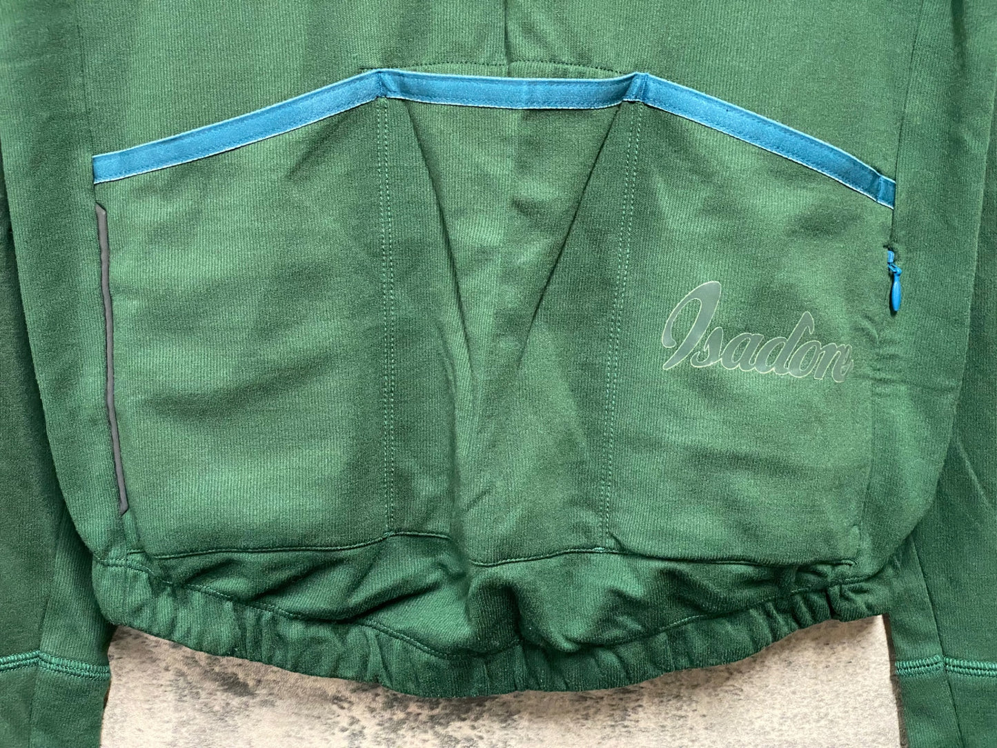 JC040 イザドア Isadore 長袖 サイクルジャージ 深緑 L