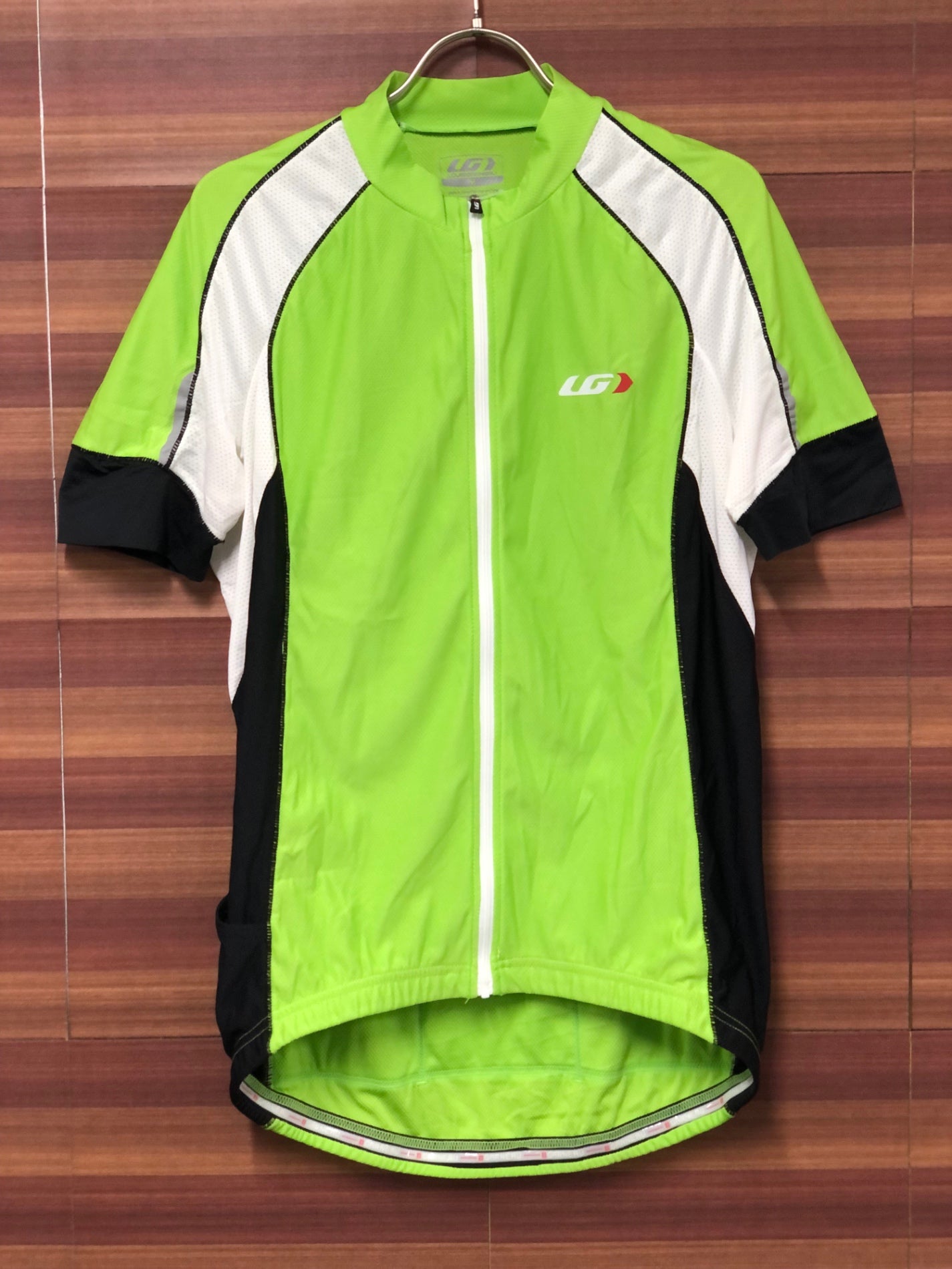 IW169 ルイガノ LOUISGARNEAU 半袖 サイクルジャージ 黄緑 M